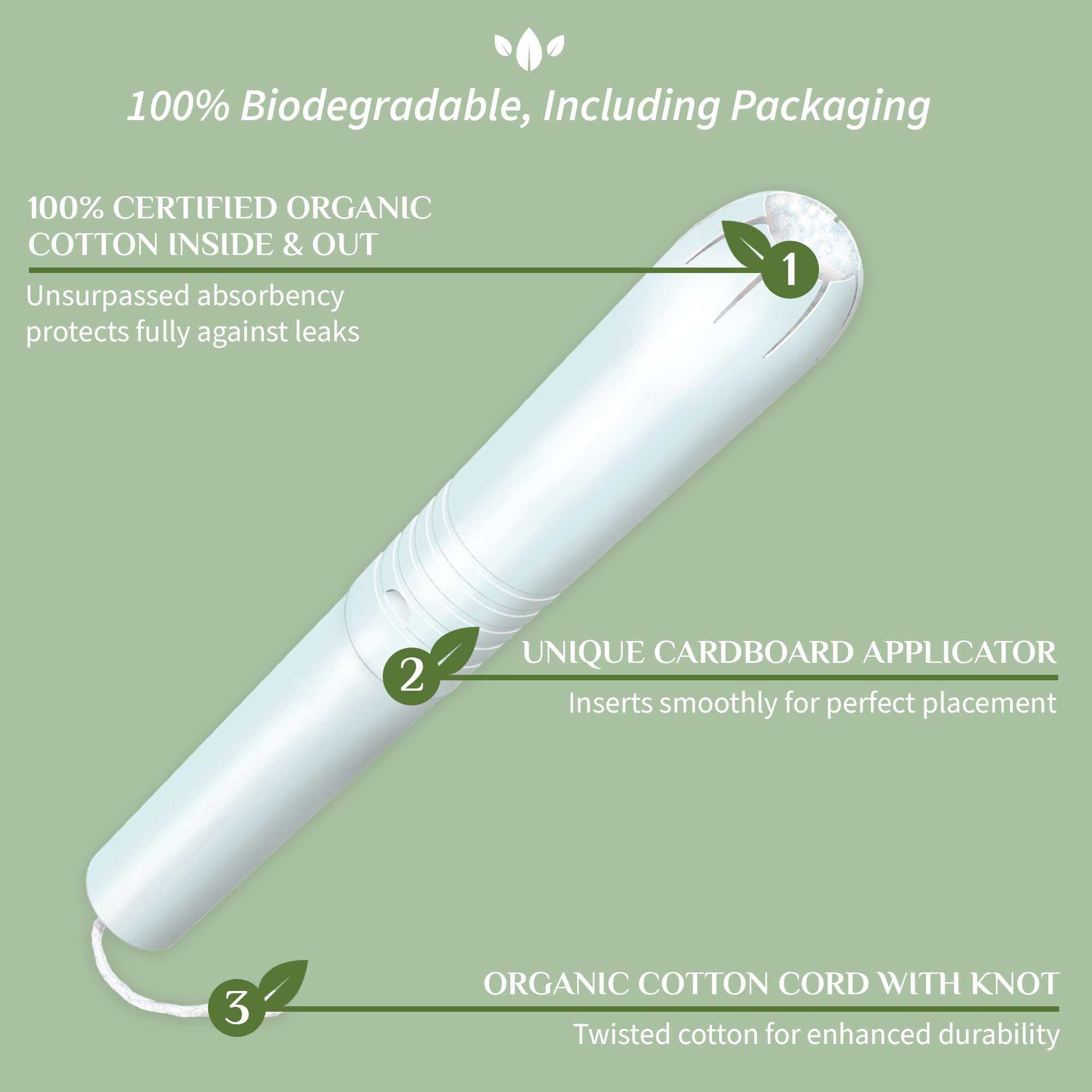 Organyc 100% Certified Organic Cotton Tampons - Cardboard Applicator, Free from Chlorine, Perfumes Organyc uk supplements