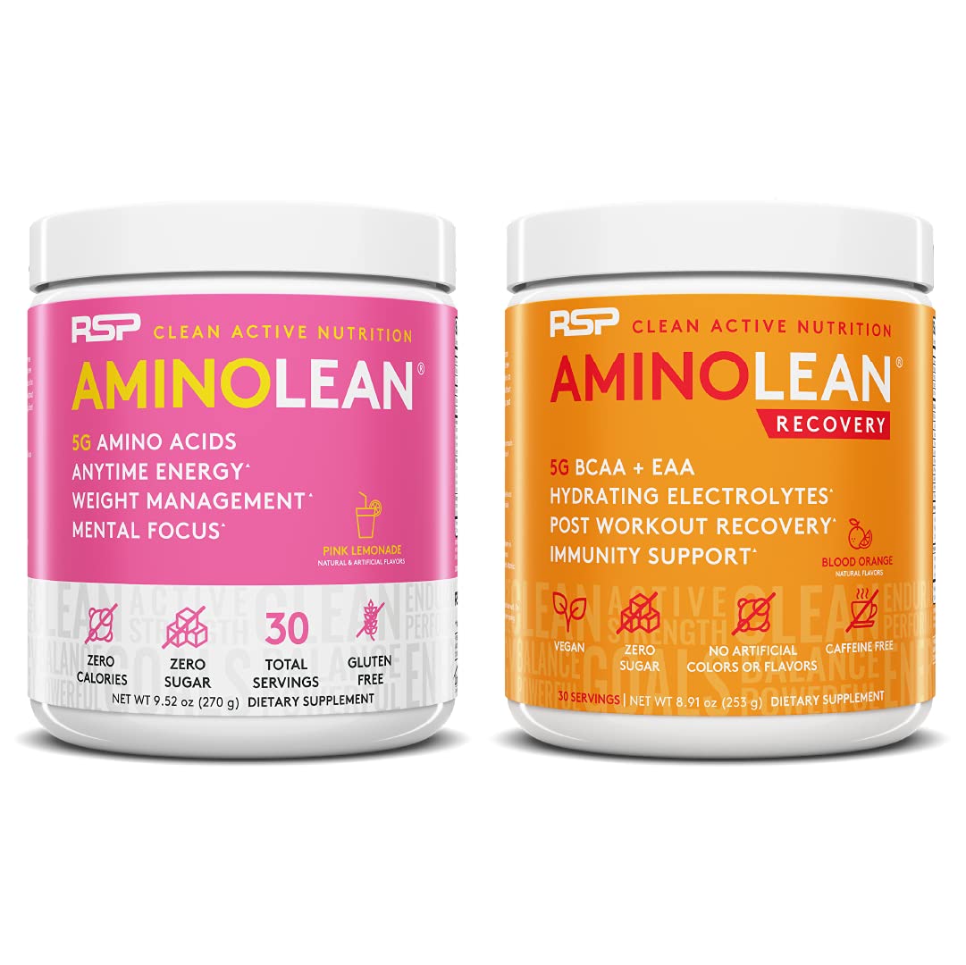 RSP NUTRITION AminoLean Pre Workout Energy (Pink Lemonade 30 Servings) RSP NUTRITION uk supplements