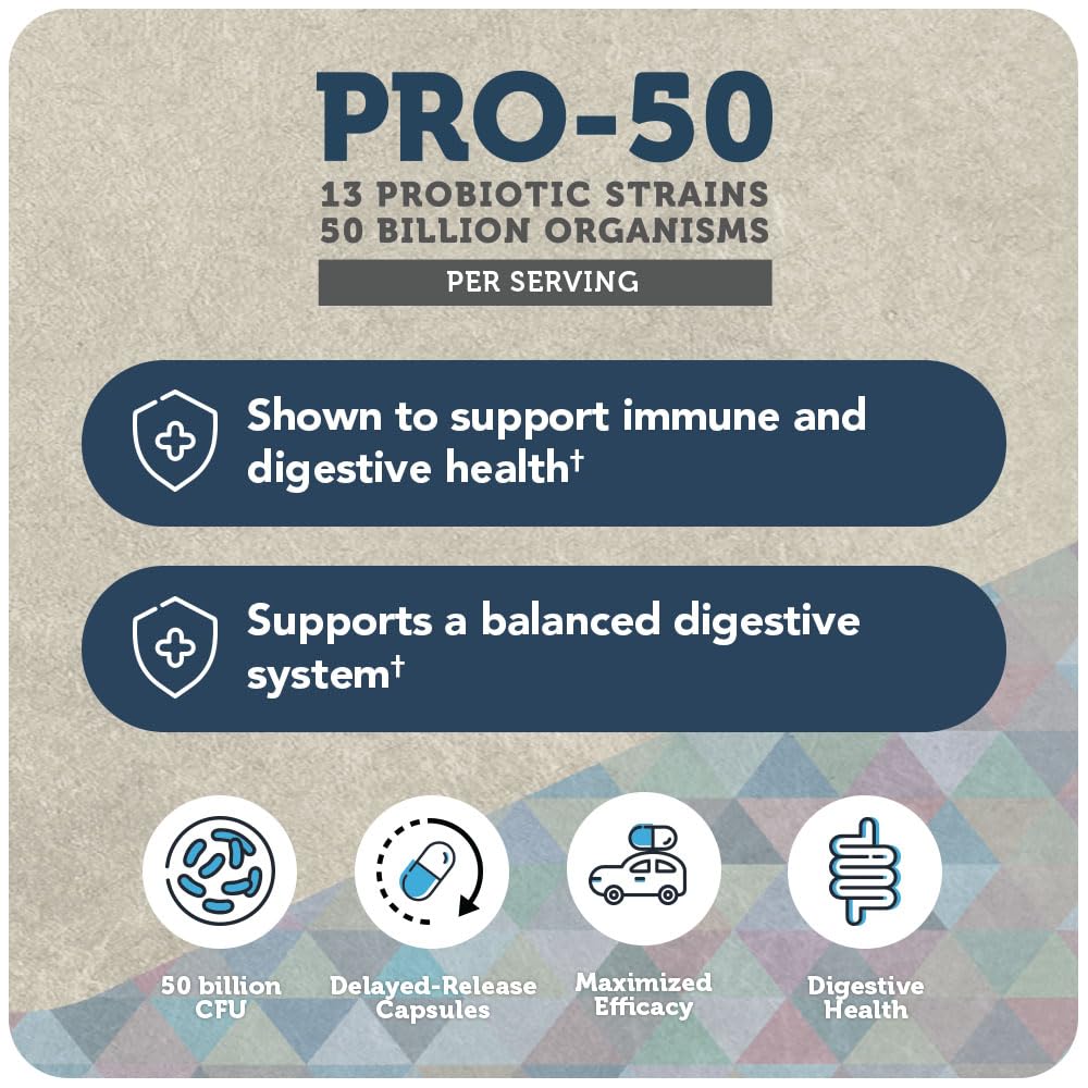 Vitamin Bounty Pro-50 Probiotics - 13 Probiotic Strains, Gut Health, Digestive Health Vitamin Bounty uk supplements