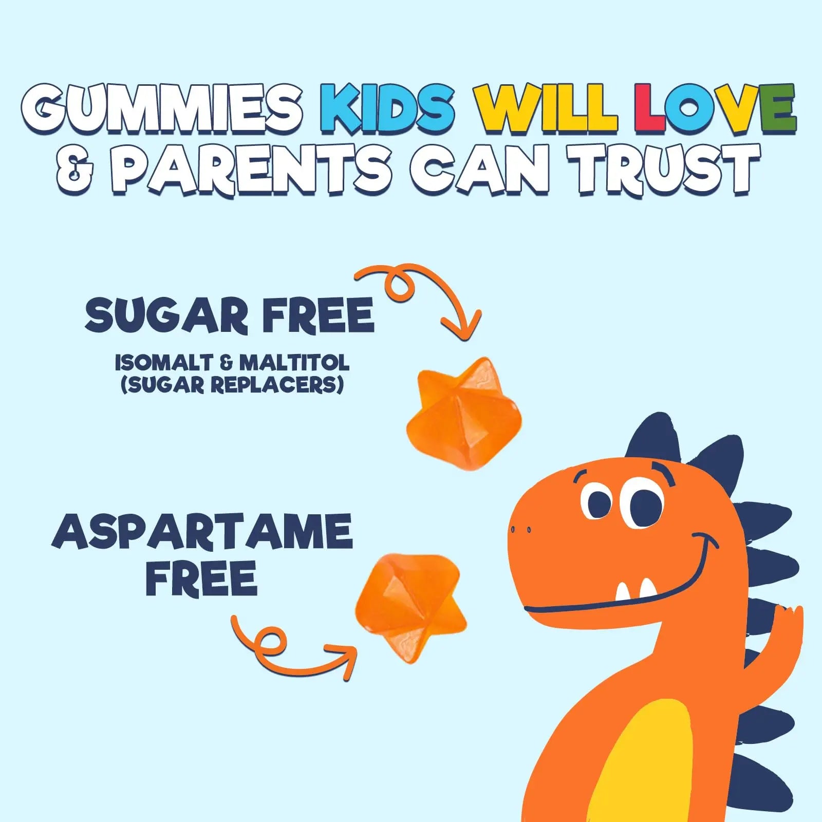 Kids Multivitamin Gummies - Improved Sugar-Free Formula - 100% Daily Folate, Kids Vitamins with Essential Vitamins A, C, D3, E, B6, B12 Nature's Nutrition uk supplements