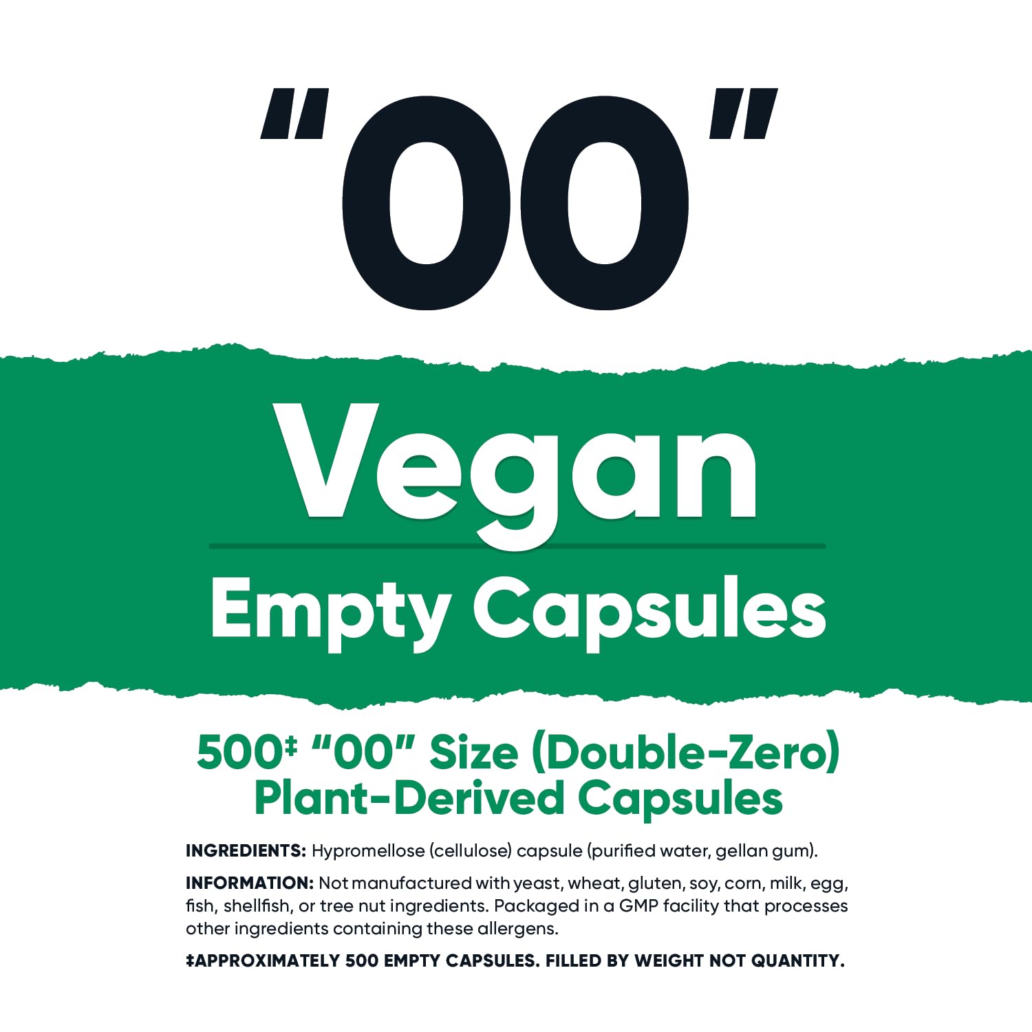 Nutricost Empty Capsules Size 00 Vegan - 500 Clear Empty Plant-Based Capsules - Kosher Certified, Halal Certified, Non-GMO, Soy Free, Gluten Free, Vegetarian Nutricost uk supplements