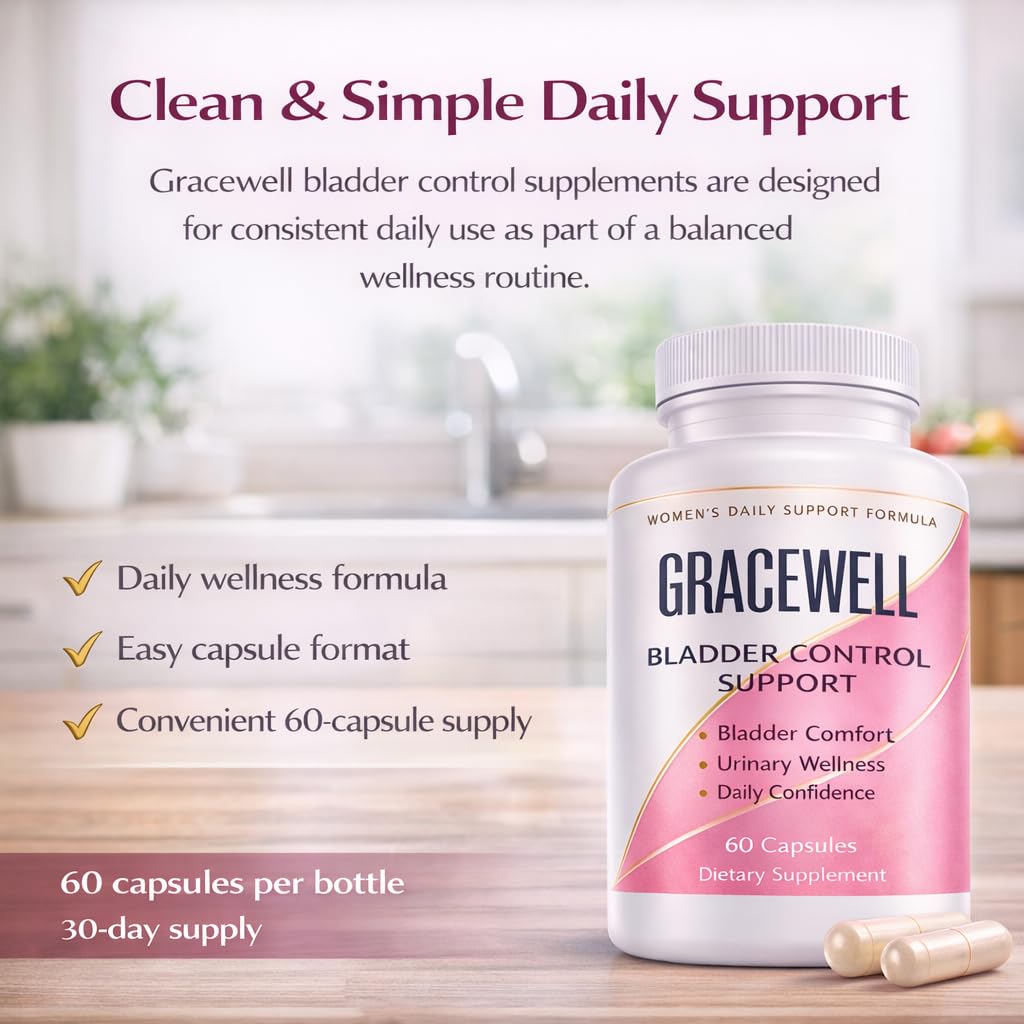 DXWXH Gracewell Bladder Wellness Supplement for Women & Men, Herbal Support with Asian Ginseng, Chinese Yam, Chinese Peony, Urinary Tract Health Formula, 60 Capsules (1) DXWXH uk supplements