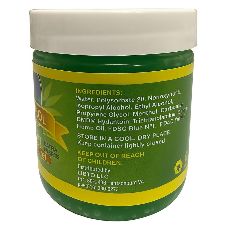 Mariguanol Extra Strong Muscle Rub Gel with Hemp Oil, Menthol & Camphor – Cooling, Fast-Absorbing Topical Gel for Post-Workout Active Lifestyles – Net Wt. (4 Ounce (Pack of 1)) MARIGUANOL uk supplements