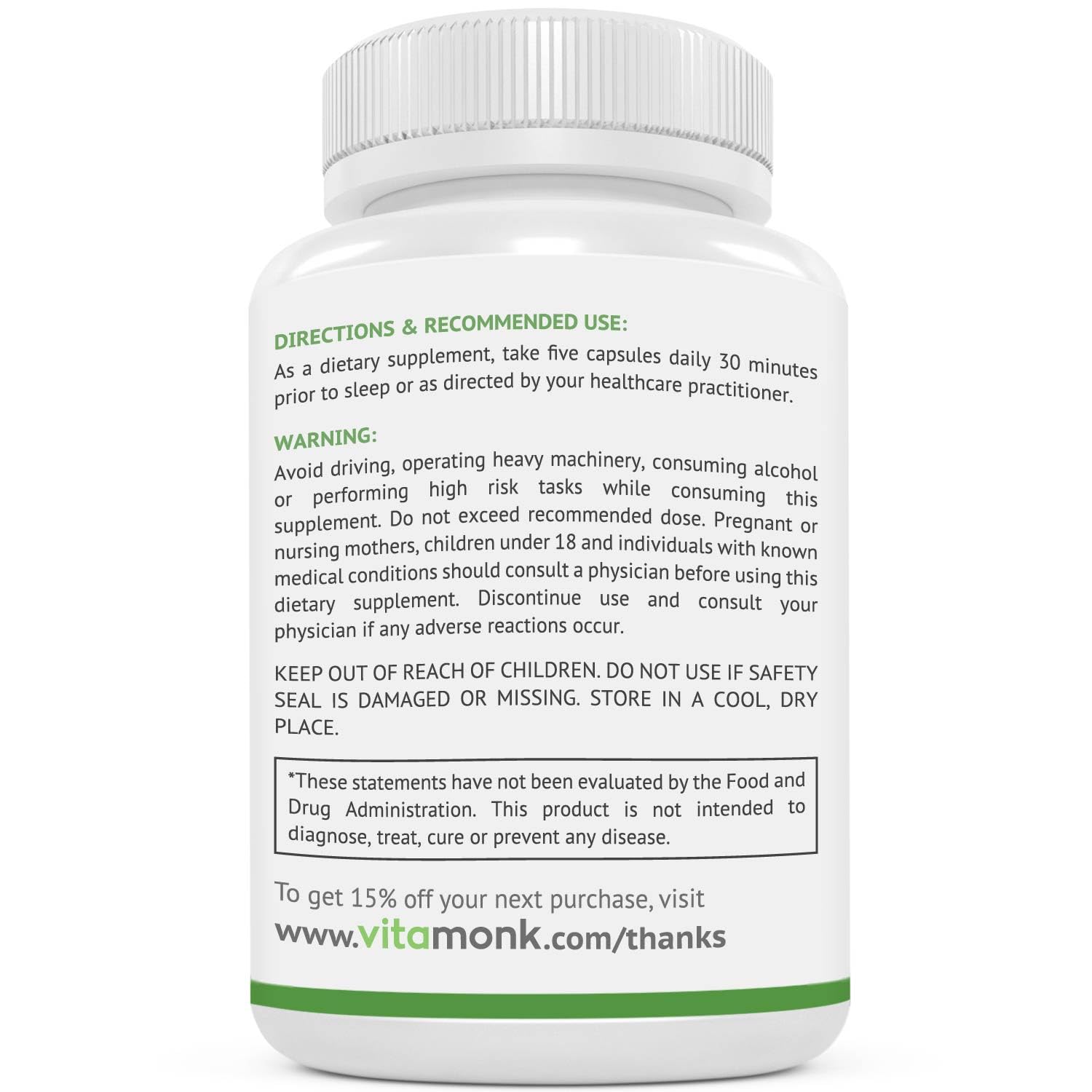 VitaMonk Relaxeril™ All-Natural Muscle Relaxer - Muscle Relaxer Supplement - Complete Muscle Relaxing Formula VitaMonk uk supplements