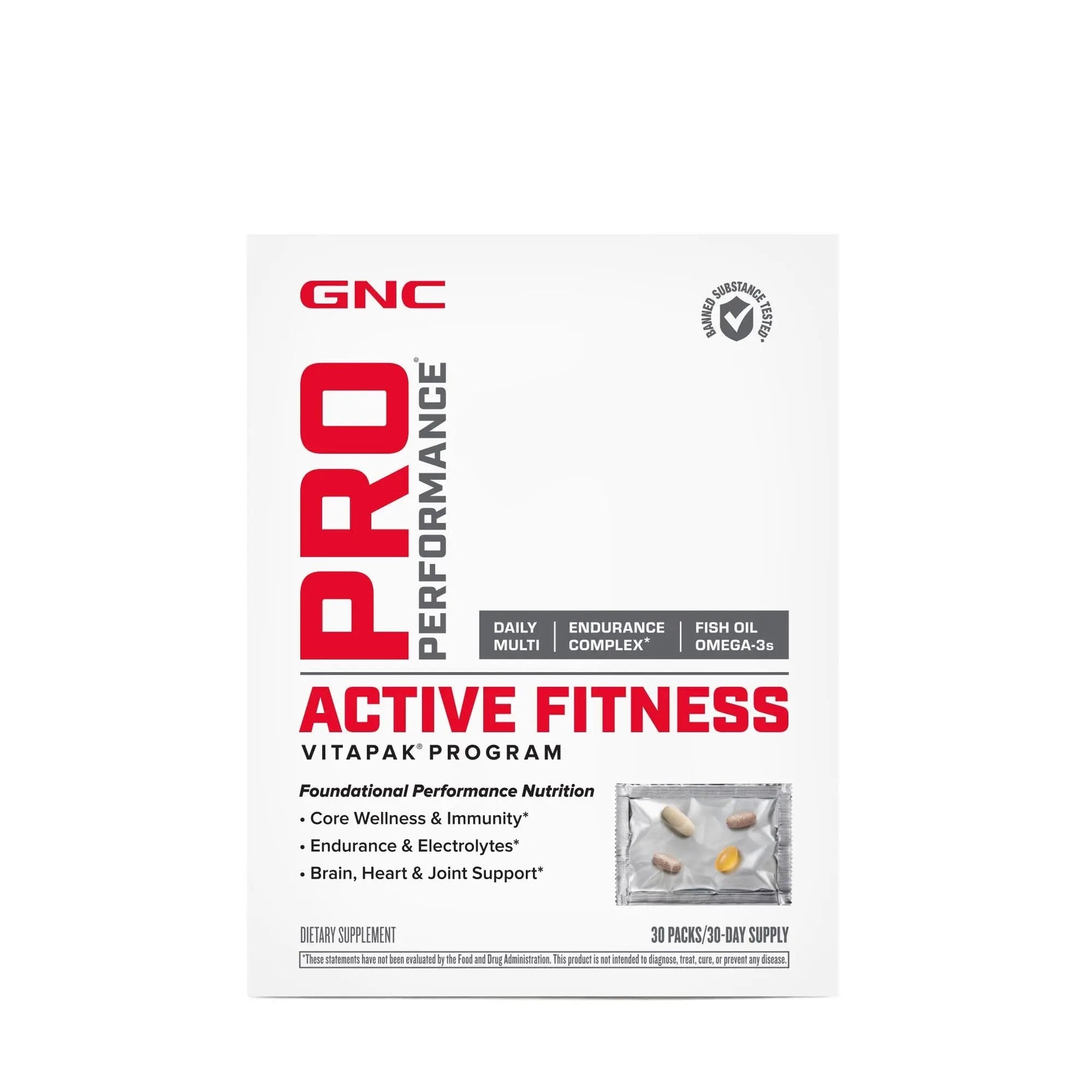GNC Pro Performance Active Fitness Vitapak Program | 30 Servings GNC uk supplements