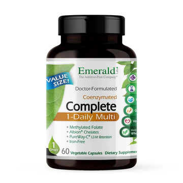 EMERALD LABS Complete 1-Daily Multi - Complete Multivitamin for Men & Women with Vitamin C, Methylated Folate, Whole-Food Blend & More EMERALD LABS uk supplements