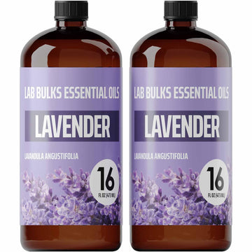 LAB BULKS ESSENTIAL OIL - Lavender Oil 16 Ounce Bottle for Diffusers, Home Care, Candles, Aromatherapy LAB BULKS ESSENTIAL OIL uk supplements
