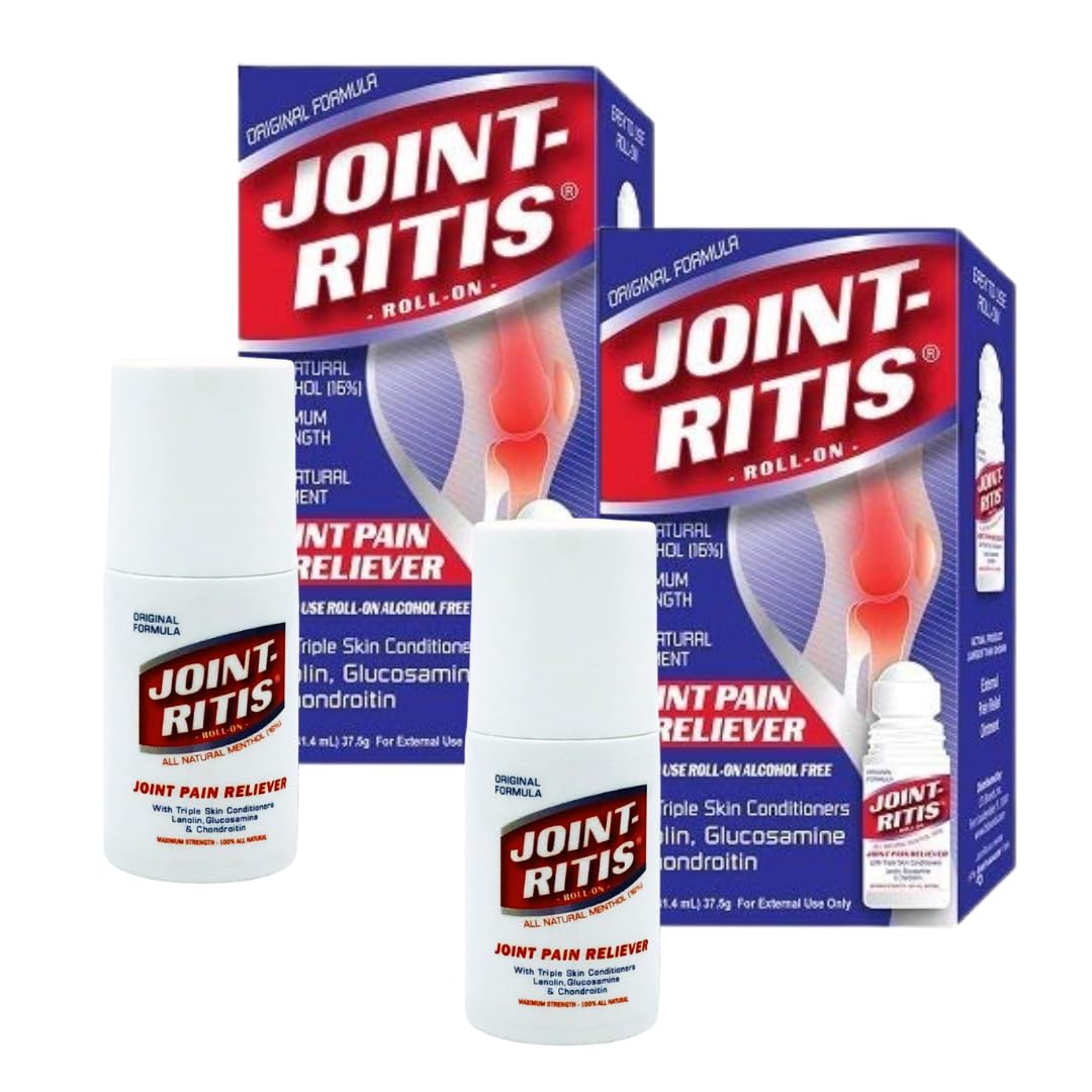 2-Pack | Fast Relief Joint-Ritis | All-Natural | Maximum Relief for Back, Neck, and Joints | As Seen On TV | Easy to Apply, 2 fl oz Roll-On Aus Healthcare uk supplements