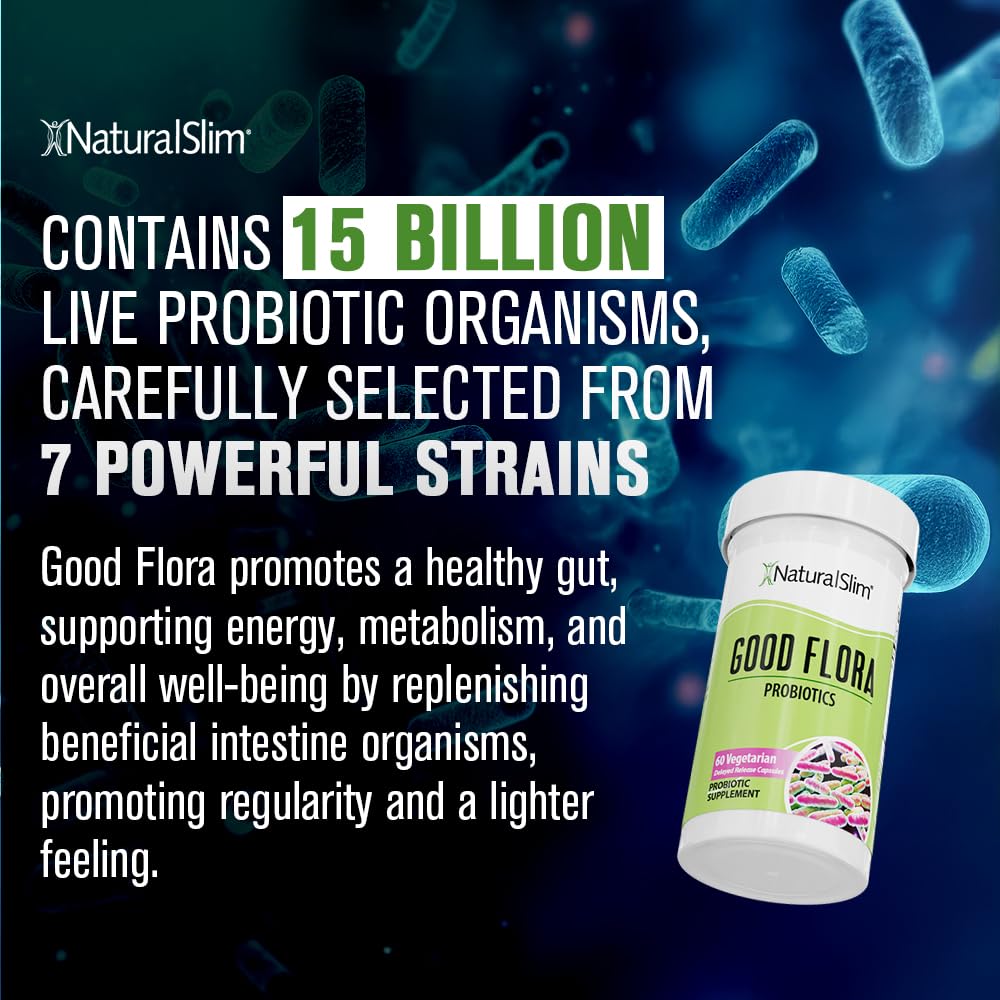 Probiotic Nutritional Supplements Gentle Formula Pro Biotics for Gut Health, Digestive Health, Immune Support, & De-Bloating for Women & Men, 7 Powerful Probiotic Strains, 60 Vegetarian Capsules 3 Pk NaturalSlim uk supplements