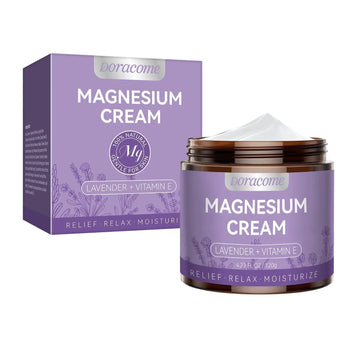 Doracome Magnesium Moisturizing Cream for Muscle Relief, Sleep Support and Stress Relief, Fast-Absorbing Formula,Skin Friendly,Lightly Scented-SJX Doracome uk supplements