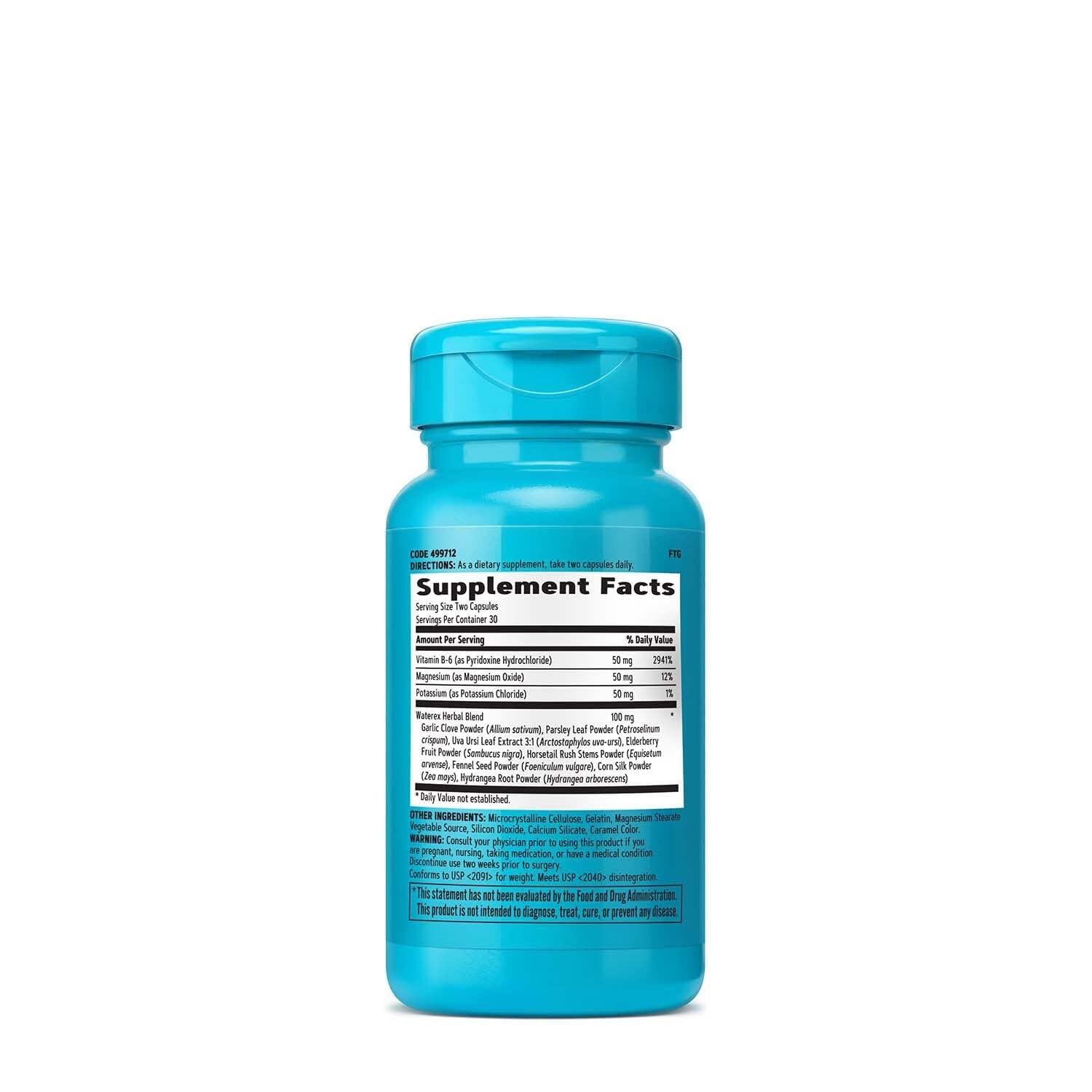 GNC Total Lean Waterex, Helps Regulate Water Balance, Enhanced with Vital Electrolytes, 60 Capsules GNC uk supplements