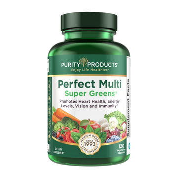 Purity Products Perfect Multi Super Greens Dietary Supplement Health Nutrition, 120 count Purity Products uk supplements