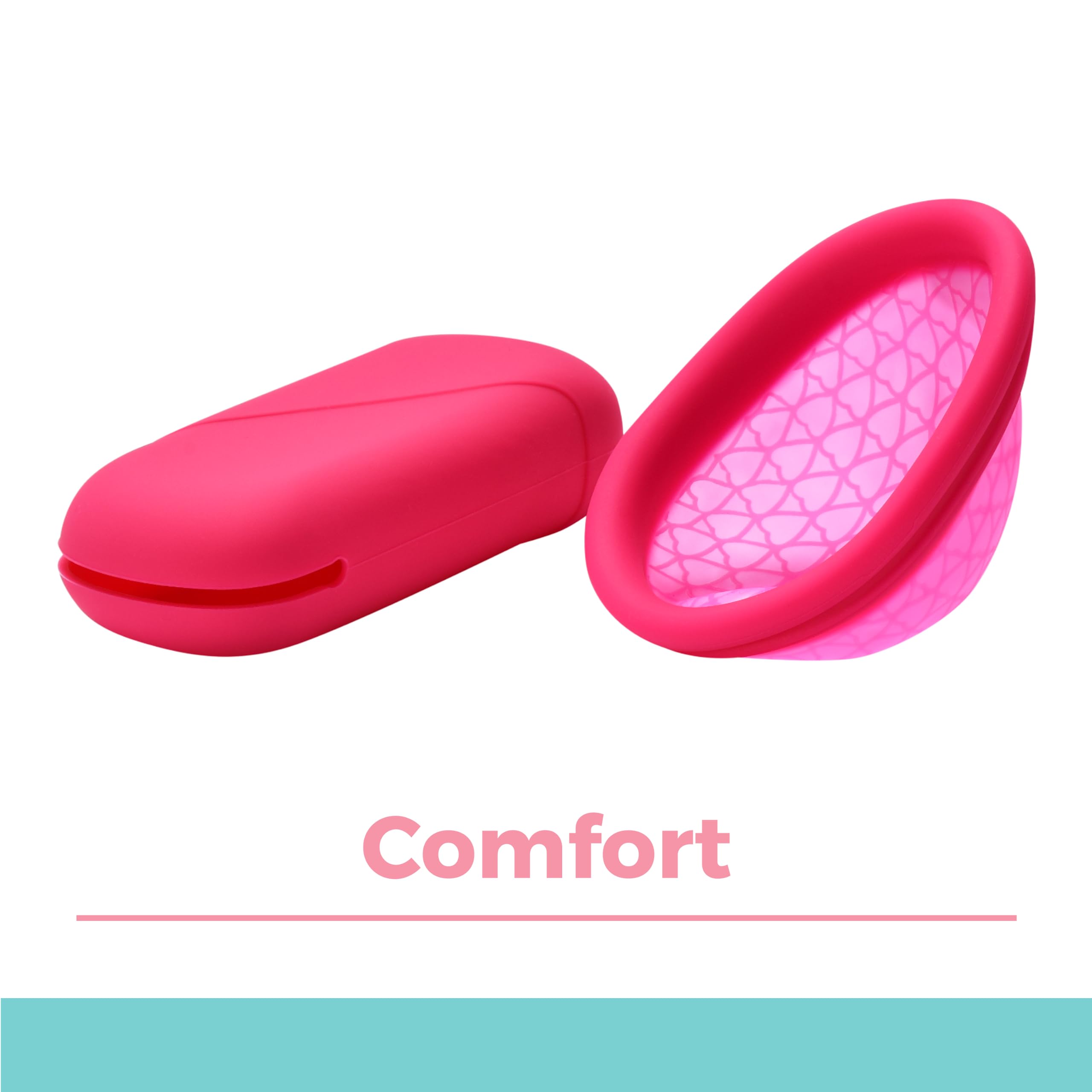 Hawwwy Reusable Menstrual Cup - Washable Period Cup with Flat-fold Compact Design HAWWWY uk supplements