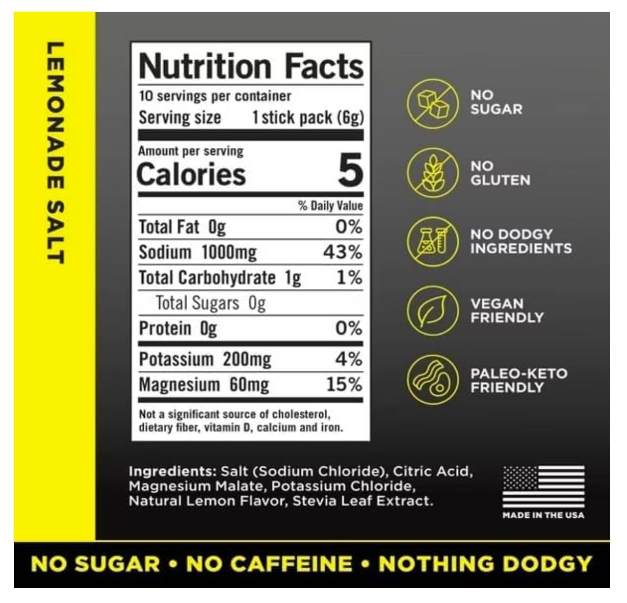 LMNTS Lemonade Zero-Sugar Electrolytes Drinks - 10ct/2.1oz KD Chocolates uk supplements