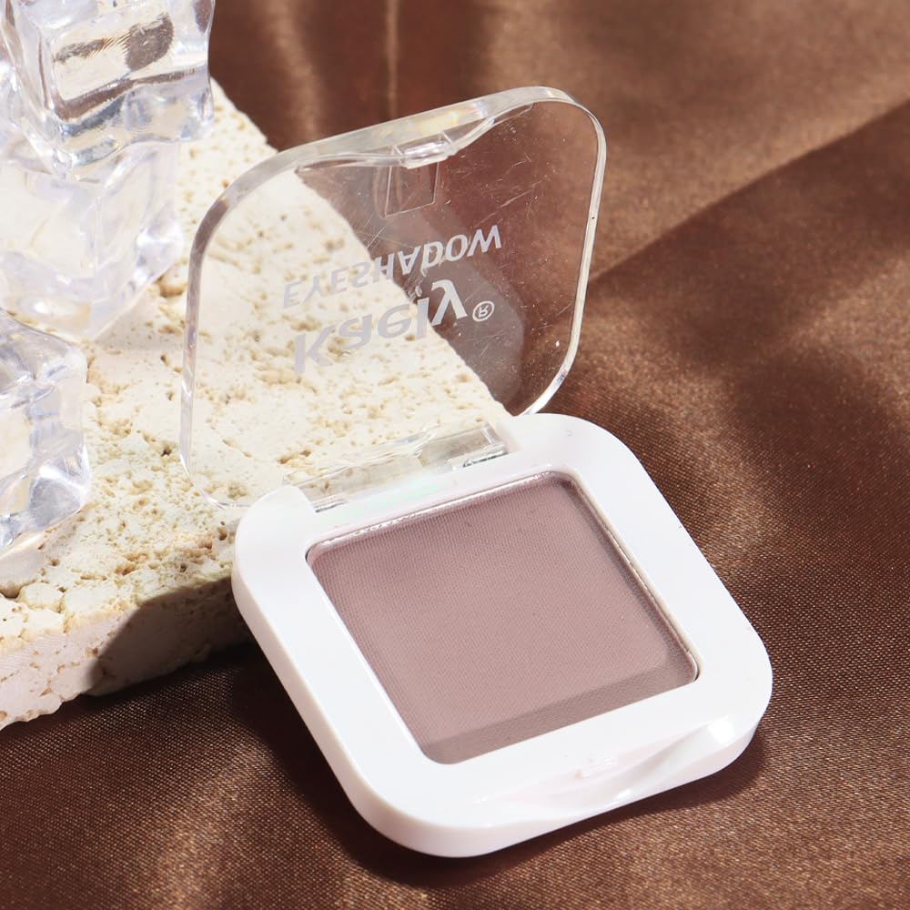 evpct Mauve Taupe Plum Matte Single Eye Shadow Palette Makeup for Older Women, Plum Lavender Purple Natural Cream Eyeshadow Palette for Green Eyes, High Pigment Mini Monochrome Eyeshadow evpct uk supplements
