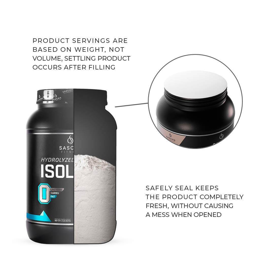 SASCHA FITNESS Hydrolyzed Whey Protein Isolate,100% Grass-Fed (2 Pounds, Cookies SASCHA FITNESS uk supplements