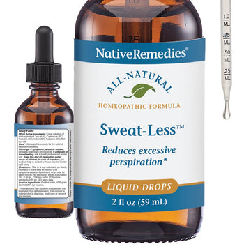 Native Remedies Sweat-Less - Natural Homeopathic Formula for Excessive Sweating, Perspiration and Clamminess - 59 mL Native Remedies uk supplements