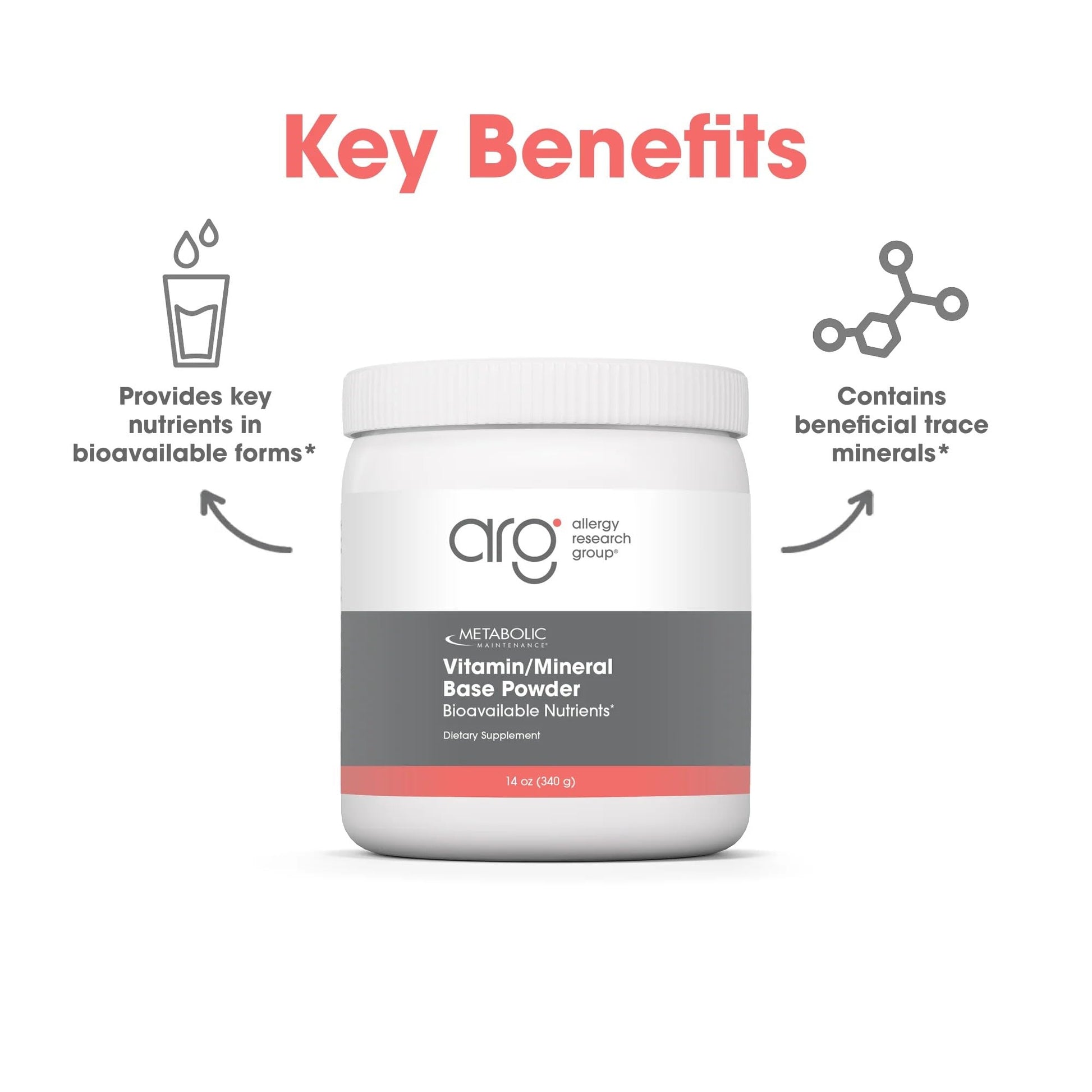 Metabolic Maintenance Vitamin Mineral Base Powder - Iron Free Multivitamin with Active B Vitamins + Chelated Minerals (340 Grams, 60 Servings) Metabolic Maintenance uk supplements