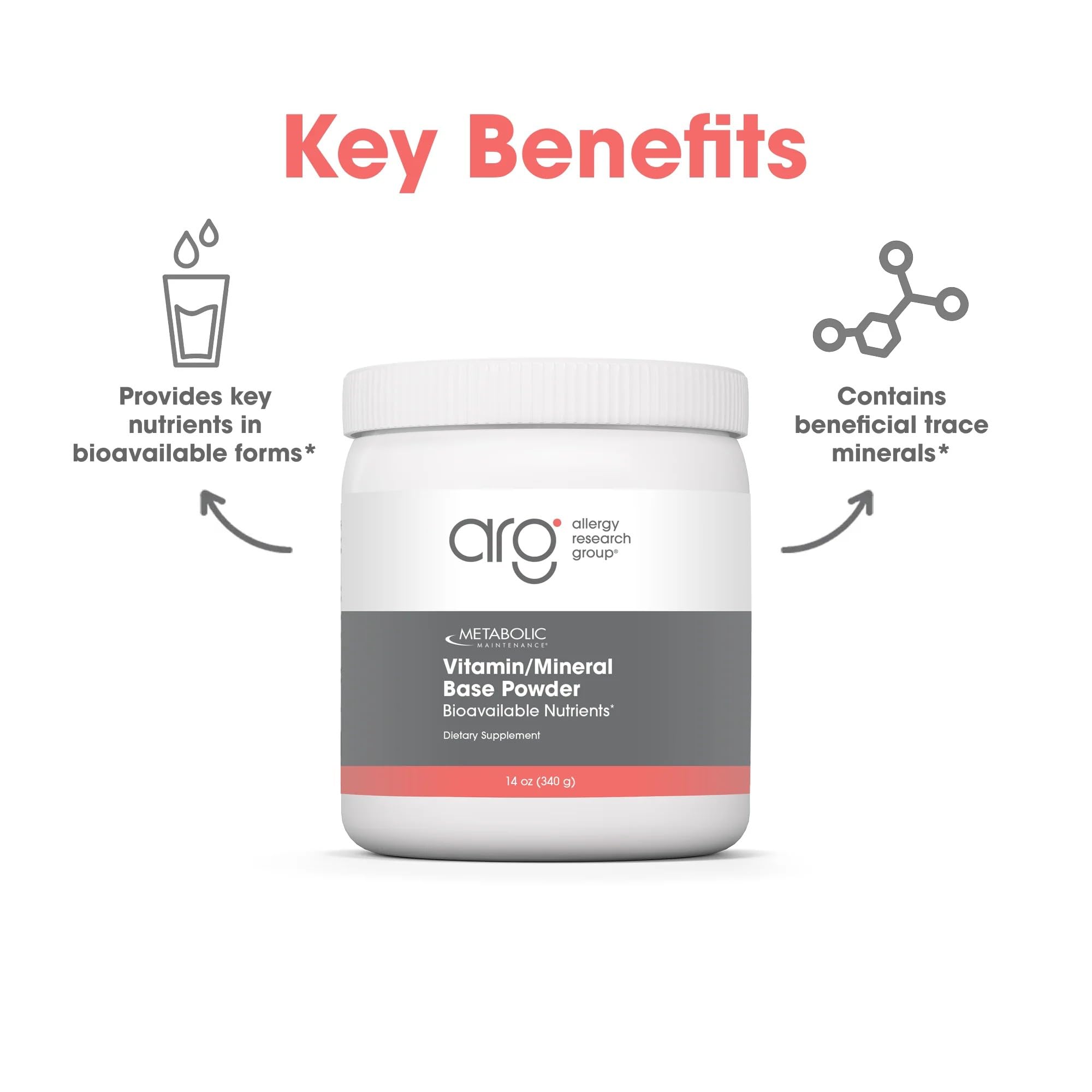 Metabolic Maintenance Vitamin Mineral Base Powder - Iron Free Multivitamin with Active B Vitamins + Chelated Minerals (340 Grams, 60 Servings) Metabolic Maintenance uk supplements