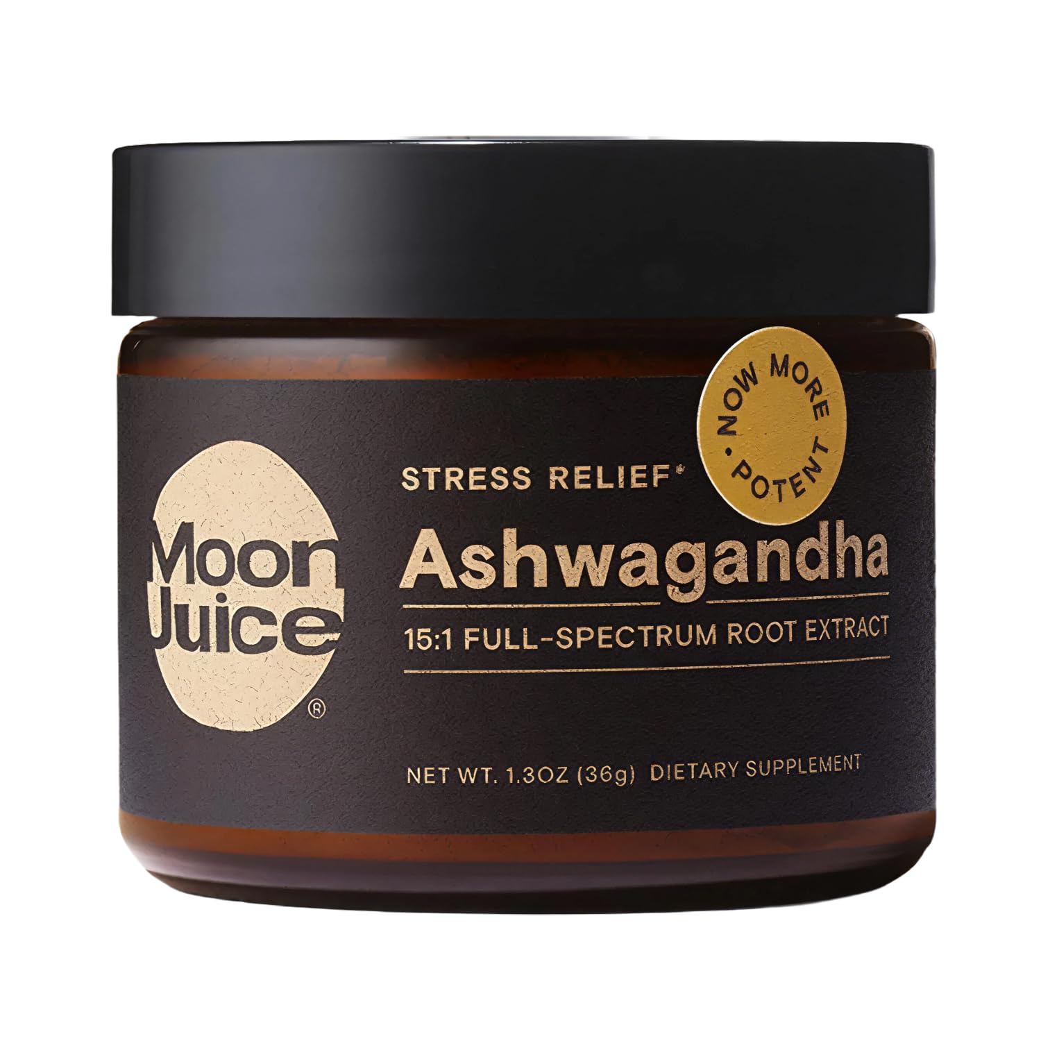 Moon Juice Organic Ashwagandha Supplement - Ashwagandha KSM-66 Root Powder Extract (15:1 Full-Spectrum) for Stress, Focus & Mood - Vegan, Non-GMO, Gluten-Free - 1.3 oz, 72 Servings Moon Juice uk supplements