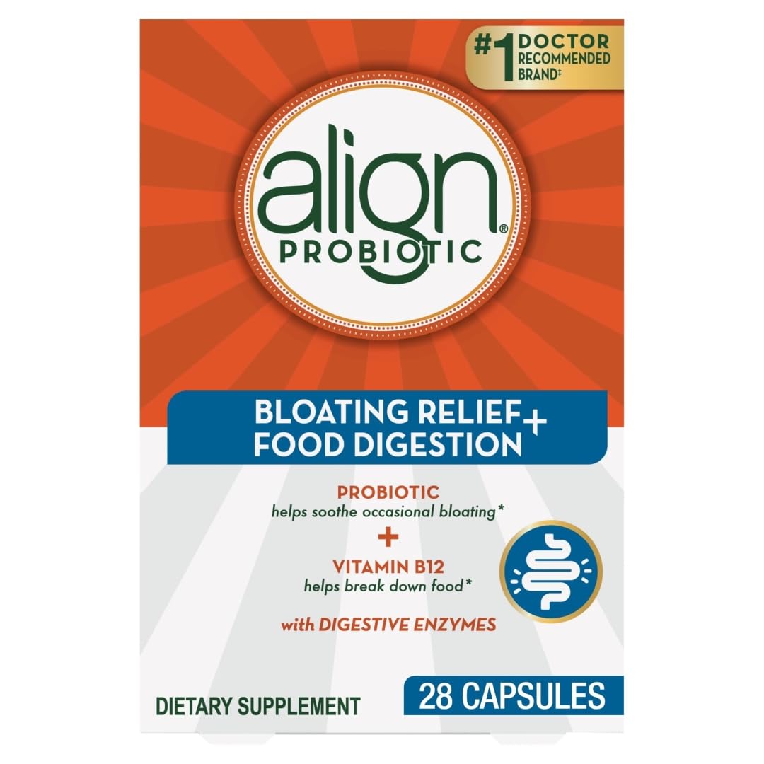 Align Probiotic Bloating Relief + Food Digestion, Probiotics, 28 Capsules Align uk supplements