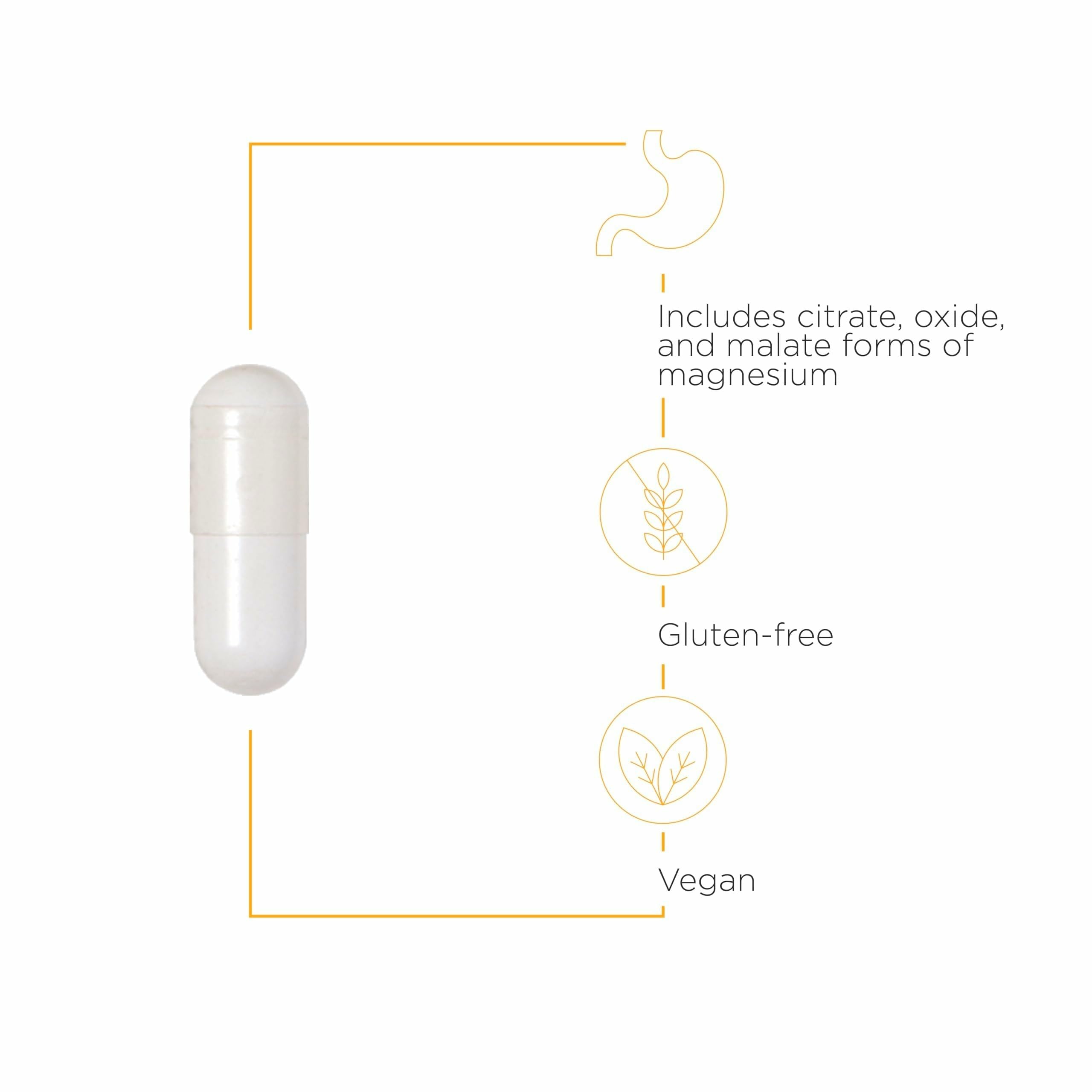 Integrative Therapeutics Tri-Magnesium - Supports Cellular Energy & Energy Metabolism* - Magnesium Supplement for Heart & Nerve Health Support* - Third-Party Tested - 90 Capsules (90 Servings) Integrative Therapeutics uk supplements