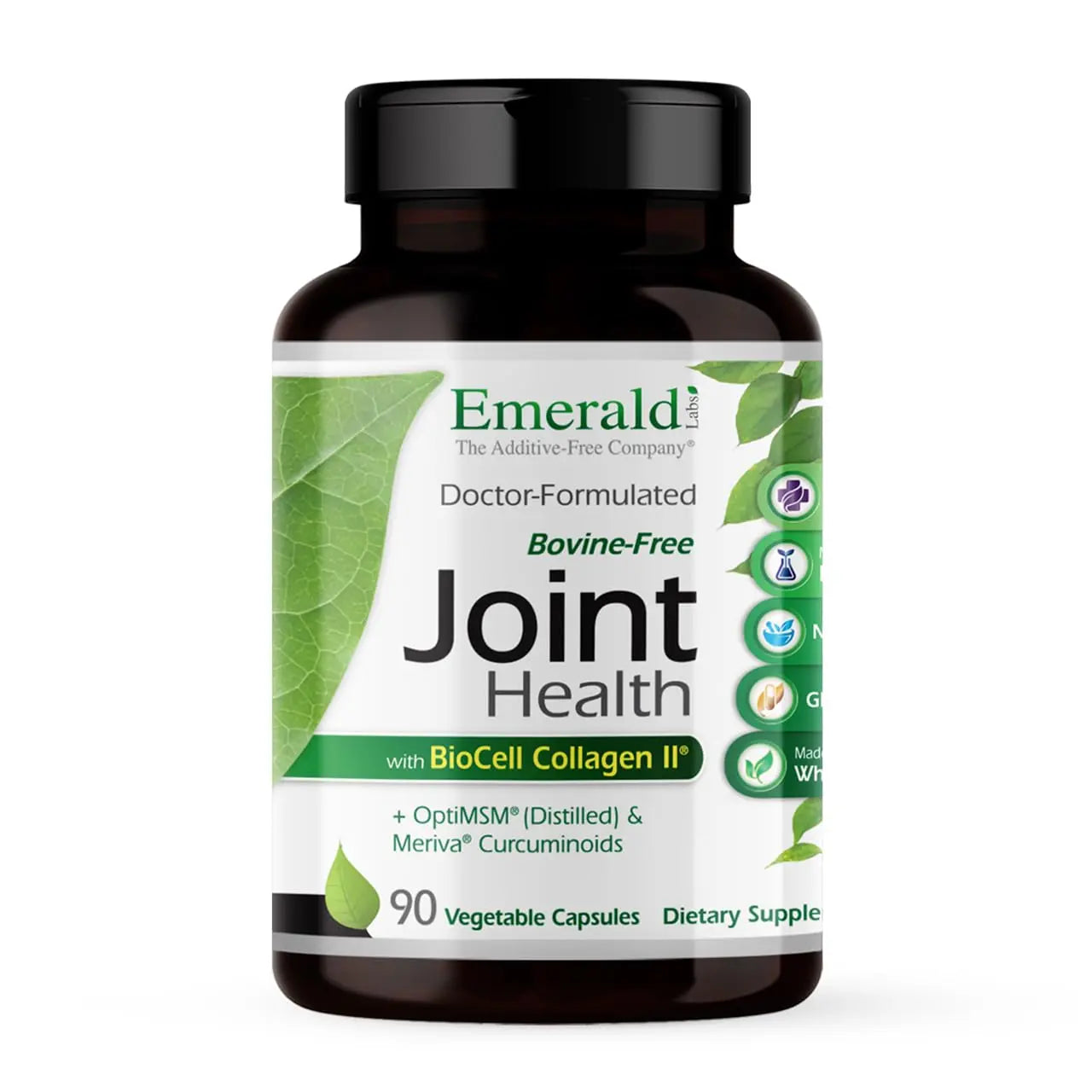 EMERALD LABS Joint Health - Biocell II Collagen, OptiMSM, Glucosamine, Meriva Turmeric Curcuminoids & More - Joint Health, Mobility & Flexibility Support* - 90 Vegetable Capsules (30-Day Supply) EMERALD LABS uk supplements