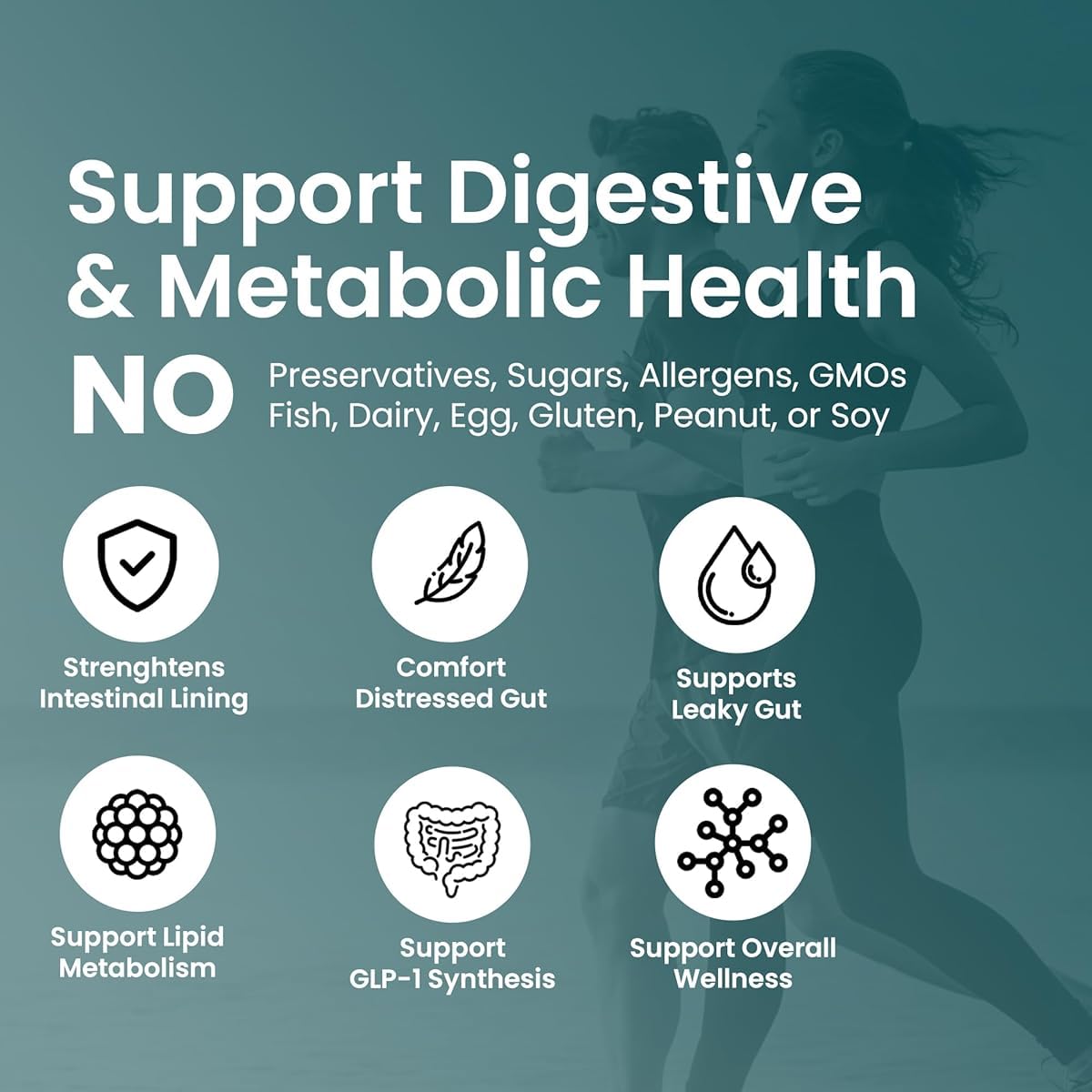 UpNourish Probiotics for GLP-1 Support, 5 Billion TFU Akkermansia Muciniphila for Digestive Health, Leaky Gut, Immunity and Metabolic Health, Prebiotics and Probiotics for Women and Men, 60 Capsules UpNourish uk supplements