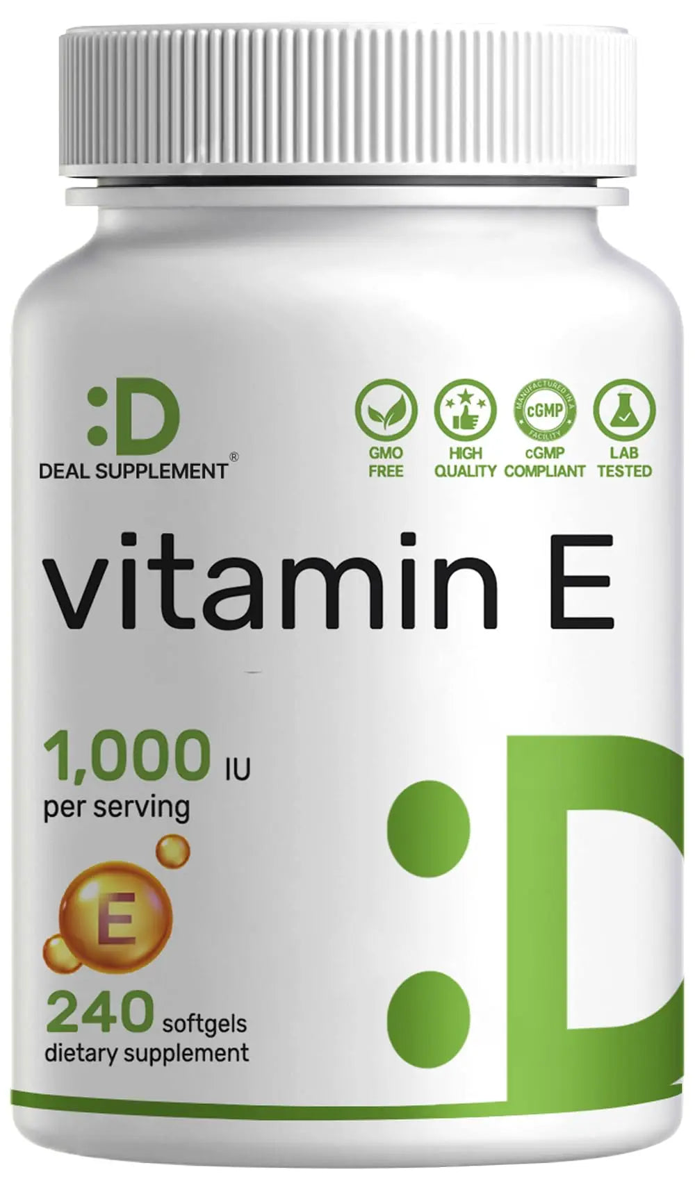 Vitamin E Supplements, 1,000 IU Per Serving, 240 Softgels – Extra Strength Antioxidant Protection – Bioavailable Stable Form DEAL SUPPLEMENT uk supplements