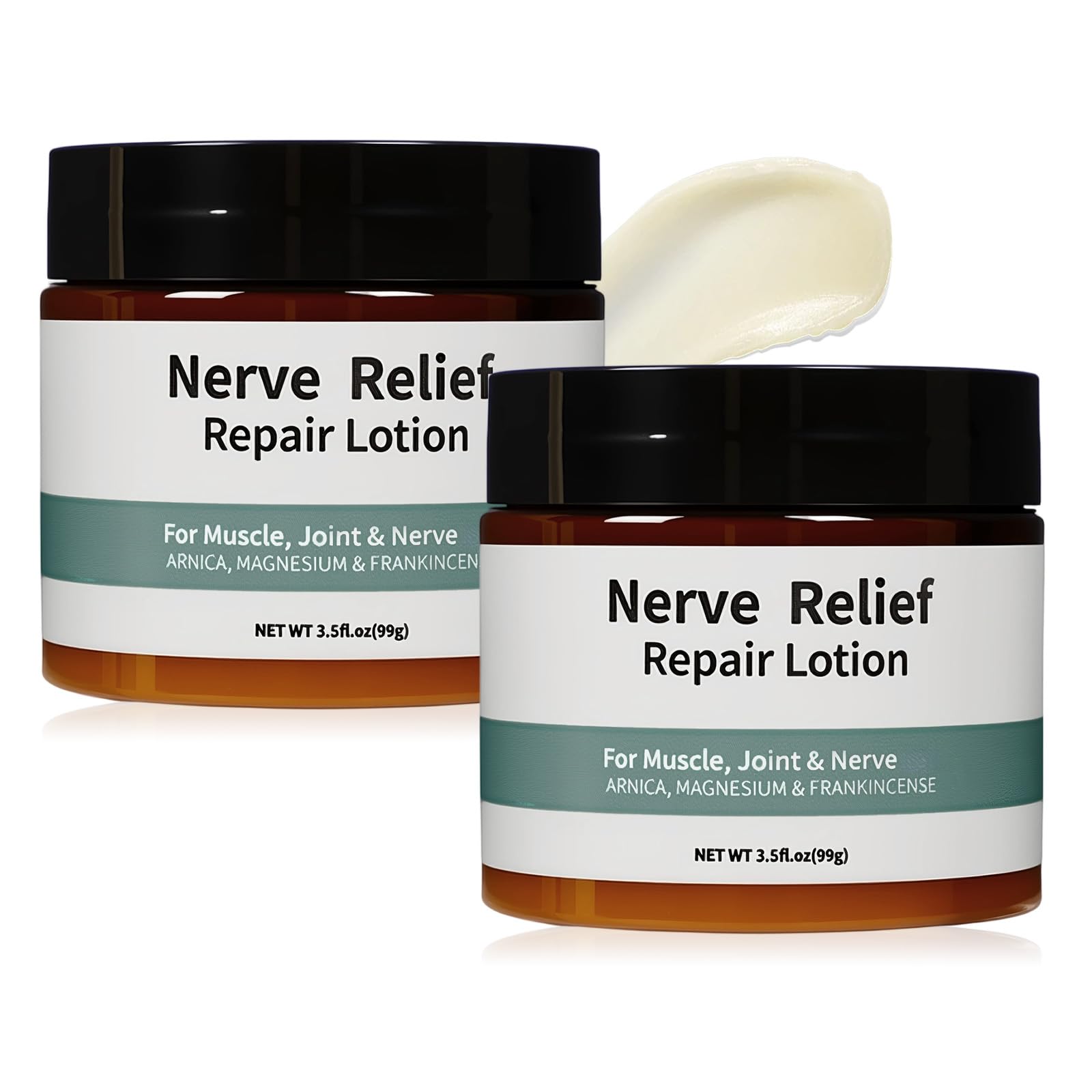 DESKPAL 2PCS Alcura Nerve Cream, Alcura Neuropathy Lotion with Arnica, Magnesium for Body, Joint, Knee, Lumbar, Neck, Hand and Feet DESKPAL uk supplements