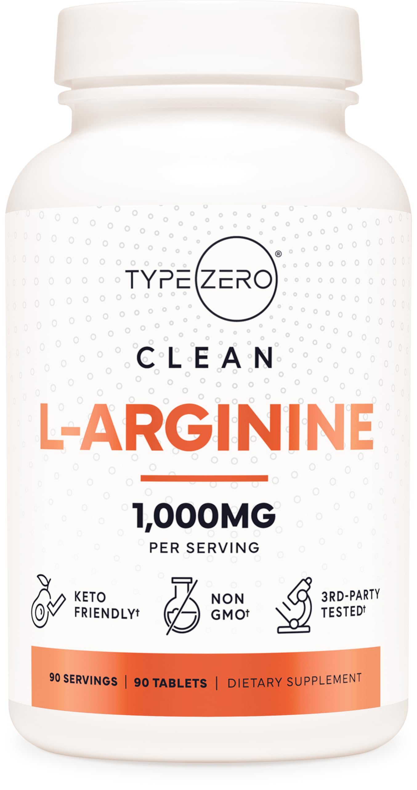 Type Zero L-Arginine 90 Tablets 1,000 mg per Serving - Non-GMO Type Zero uk supplements