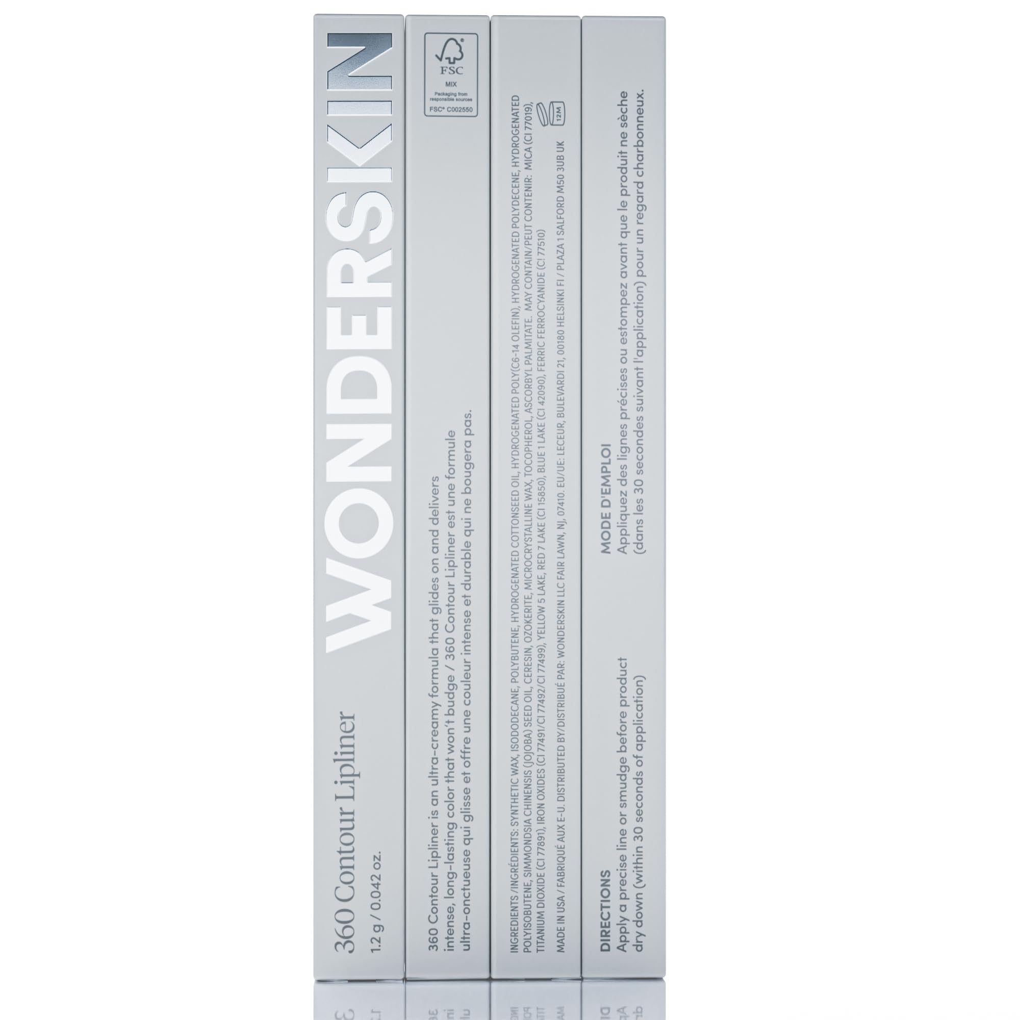 Wonderskin Lipliner Pencil - 360 Contour Lipliner, Long Lasting, Sharpenable, Waterproof and Transfer-Proof Nude Lip Liner Pencil (Rosewood) Wonderskin uk supplements