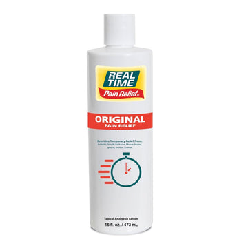 Real Time Pain Relief Cream 16oz Bottle | 17 Natural Ingredients: 1.25% Menthol, Arnica & MSM | Muscle Strain & Joint Discomfort Relief for Arthritis, Cramps, Sprains, Bruises, Hands, Back & Knee Pain Real Time Pain Relief uk supplements