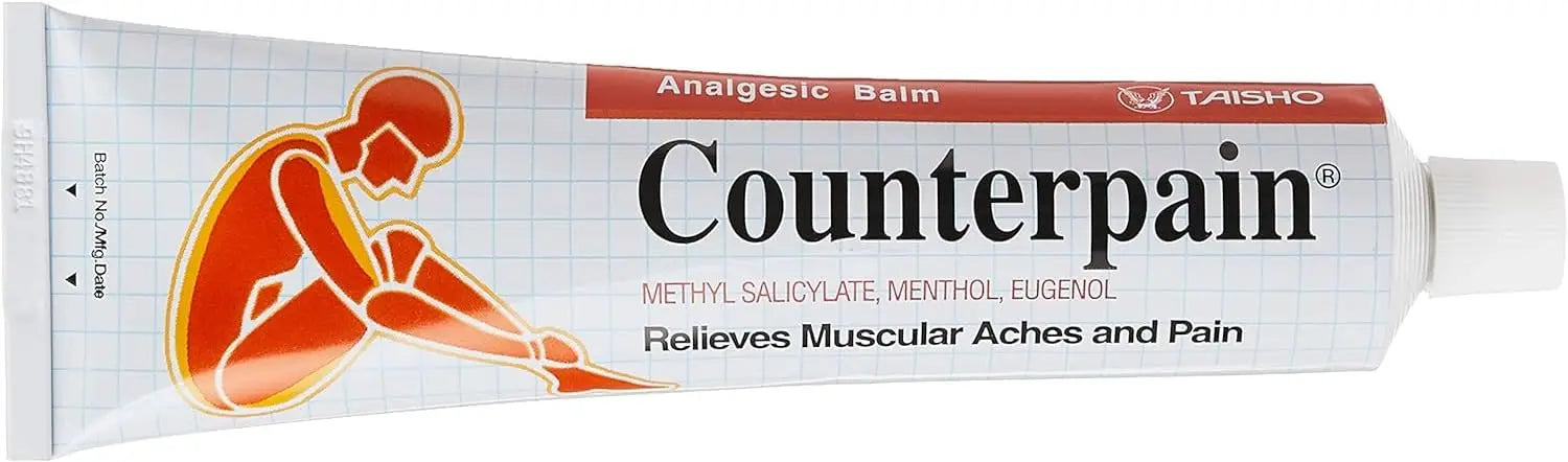 Counterpain® Warm Balm for Temporary Relief of Minor Muscular Aches and Pain, Methyl Salicylate, Levomenthol, Eugenol, Made in Indonesia Counterpain uk supplements