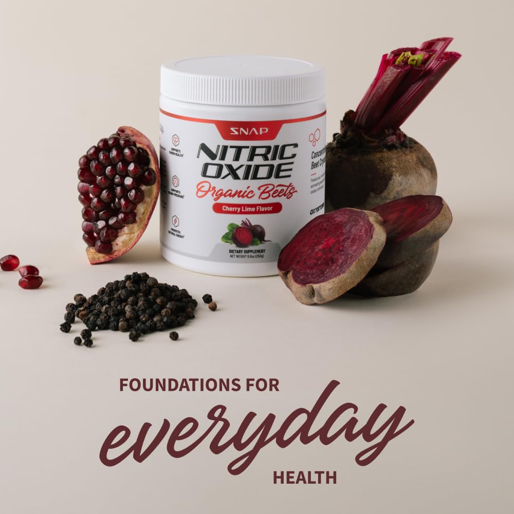 Snap Supplements USDA Organic Beet Root Powder, 3-in-1 Nitric Oxide Supplement Snap Supplements uk supplements