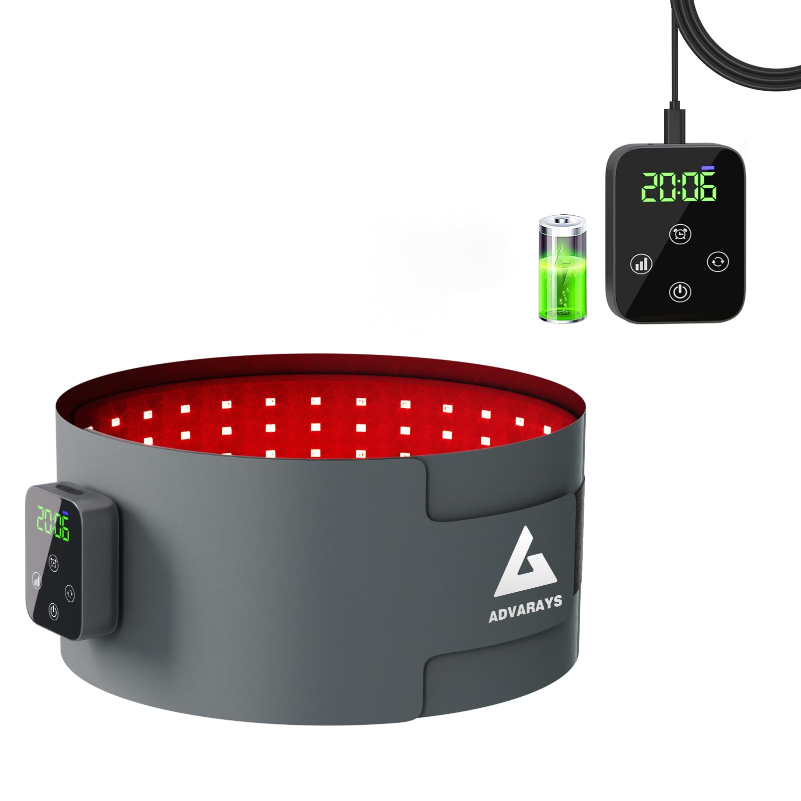 Red Light Therapy Infrared Belt: Pain Relief Body Pad 100 LEDs Red Light Therapy Belt ADVARAYS uk supplements