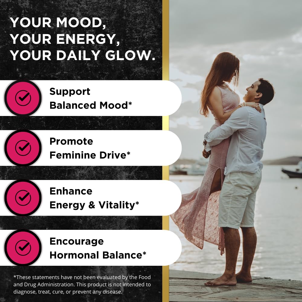 UNALTERED Hormone Balance & Mood Support for Women - Naturally Supports Hormonal Balance & Energy with Tribulus Terrestris & Red Maca Root Extract - Dietary Supplement - 90 Vegan Capsules UNALTERED uk supplements