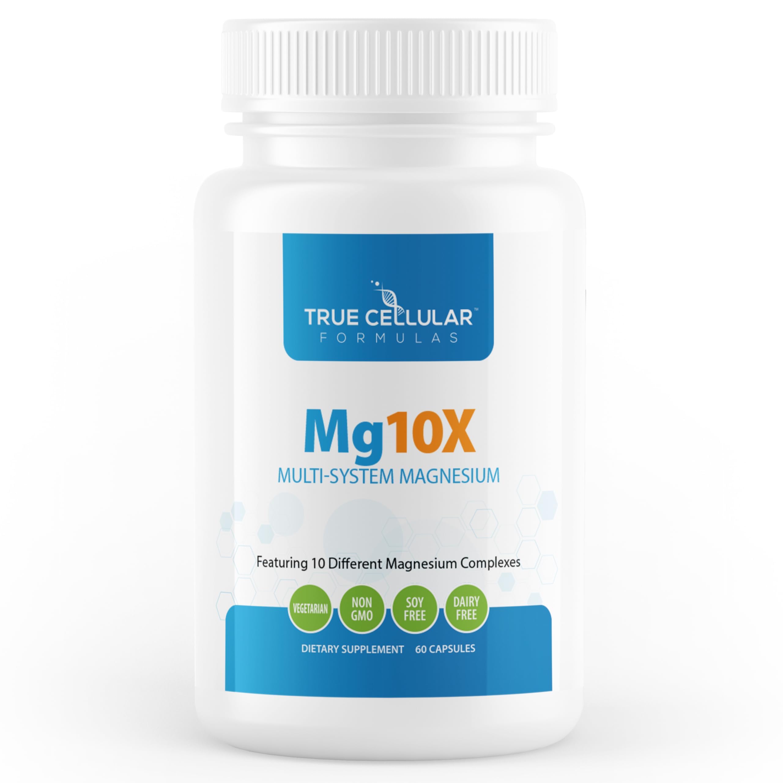 True Cellular Formulas Mg10X Multi-System Magnesium | Supplement to Support Sleep - 60 Capsules | Enhanced Sleep, Immune System & Metabolic Support | Includes Magnesium Glycinate, Citrate and More True Cellular Formulas uk supplements