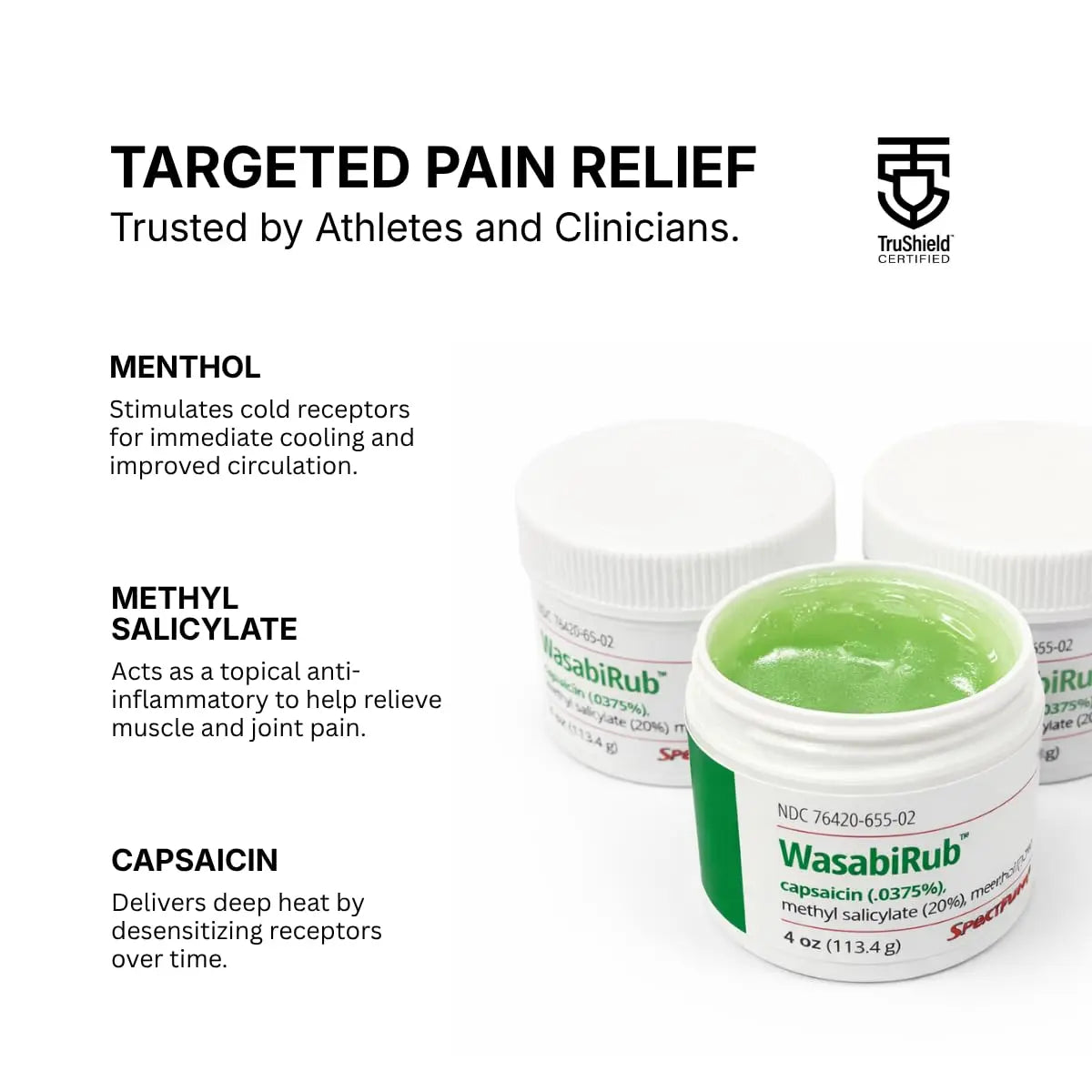 WasabiRub Sports Topical Pain Relief Gel - Joint & Muscle Care - Lightweight Fast-Absorbing Gel for Everyday Movement SportPharm uk supplements