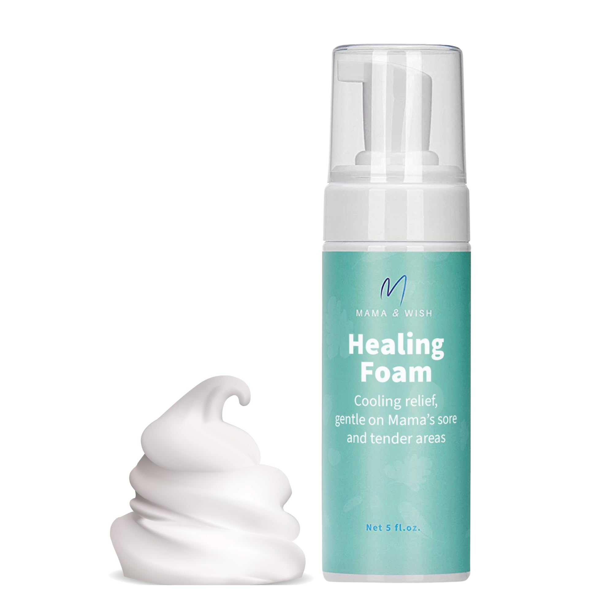 Mama & Wish Witch Hazel Perineal Healing Foam - Postpartum Essentials - Medicated Postpartum Spray for Perineal Relief - Postpartum Care and Recovery, Hemorrhoid Perineal Spray, After Birth Essentials Mama & Wish uk supplements