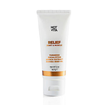 Hot Vita Relief Gel - Plant-Based Cooling Gel with Arnica, Turmeric & Eucalyptus - Soothing Formula for Muscle Fatigue, Tired Legs Hot Vita uk supplements