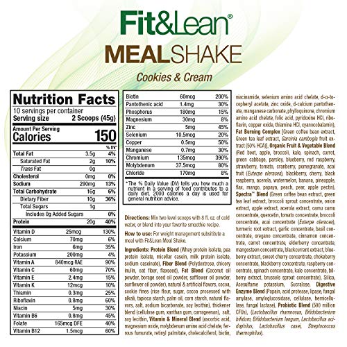 Fit & Lean Meal Shake, Fat Burning Meal Replacement, Meal Replacement with Protein Fit & Lean uk supplements