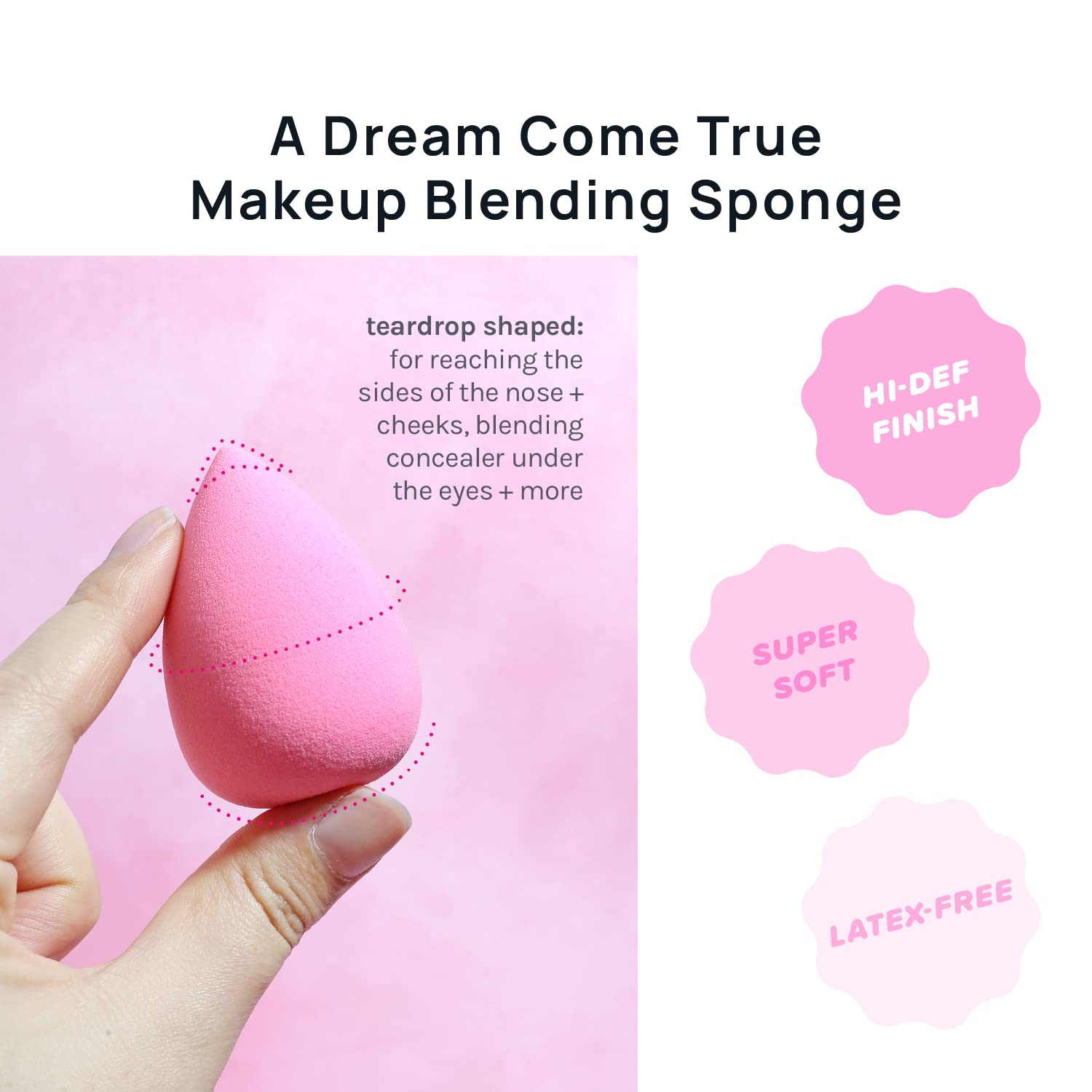 AOA Studio Collection makeup Sponge Set Latex Free and High-definition Set of 6 makeup Wonder blender For Powder Cream and Liquid, Super Soft Wonder Beauty Cosmetic AOA STUDIO uk supplements