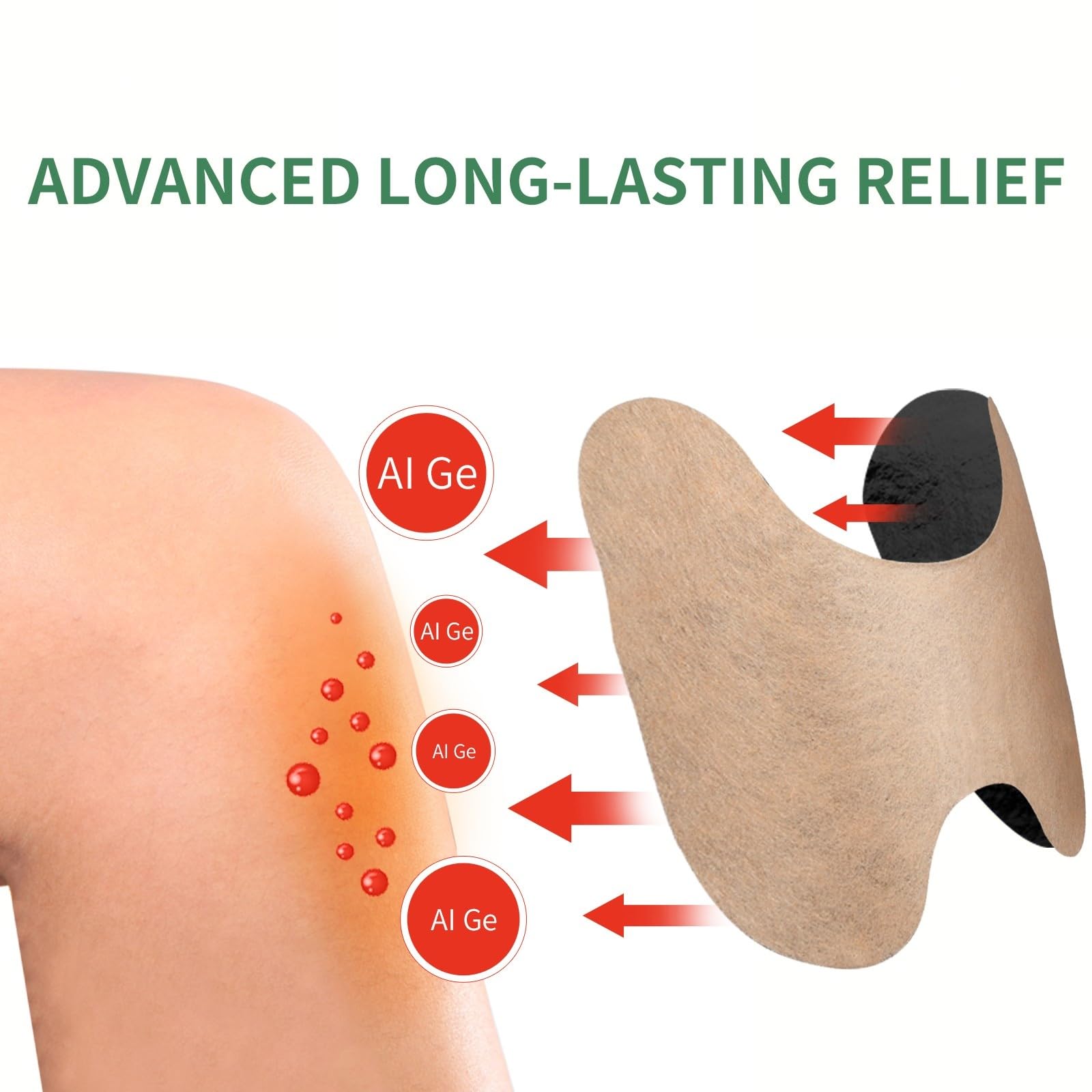 Knee Patch 72 Pcs, for The Relief of Muscle Pain in Joints, Neck and Shoulders, Long-Lasting Warm Knee Patches Maengve uk supplements
