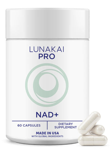 Lunakai PRO USA Made Dual-Pathway NAD+ Formula with NR & Resveratrol – Natural NAD Supplement for Women & Men – Healthy Aging & Cellular Health Support, 60ct Lunakai uk supplements