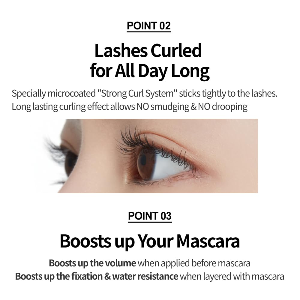 ETUDE Oh M'Eye Lash Black Tint Mascara – Natural Glossy Effect with Long Lasting Strong Curl System, Volume Enhancing, Smudge-Free, Improved fixation and water resistance, Korean Makeup, Kbeauty ETUDE uk supplements
