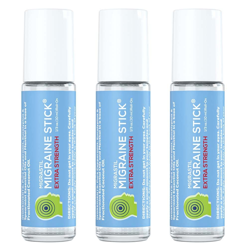 Basic Vigor Migrastil Extra Strength Migraine Stick Advanced Formula. Strong Aromatherapy Roll On with Menthol and Essential Oils. No Lavender. Made in The USA. Basic Vigor uk supplements