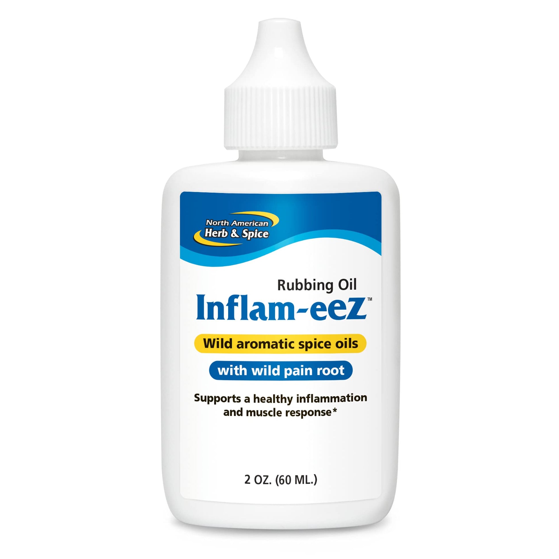 NORTH AMERICAN HERB & SPICE Inflam-eeZ - 90 Capsules - Aromatic Spice Oils with Wild Pain Root - Supports a Healthy Muscle Response - Non-GMO - 45 Servings NORTH AMERICAN HERB & SPICE uk supplements