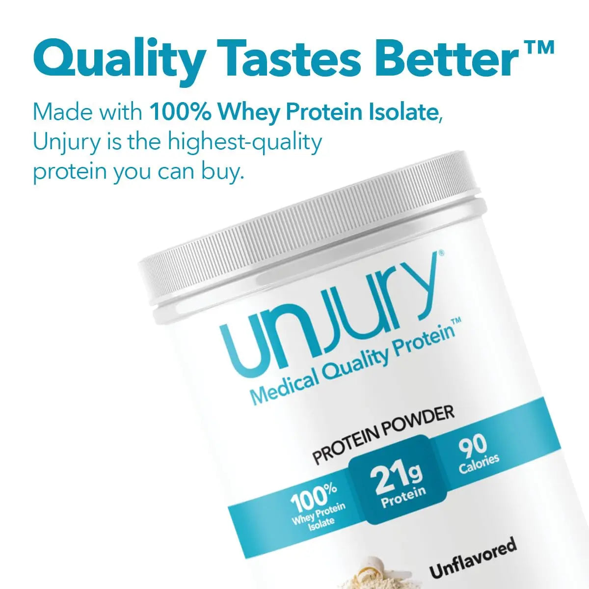 Unjury Unflavored Protein Powder | 21g 100% Whey Isolate Protein Powder | Unflavored Whey Protein Powder | Low Carb and Sugar Free Whey Protein Isolate | Gluten Free Unjury uk supplements