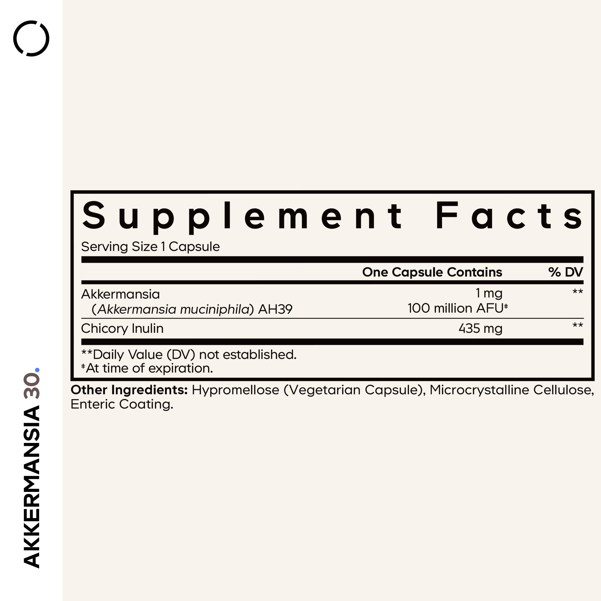 Codeage Akkermansia Synbiotic Supplement - 100 Million AFU Akkermansia Probiotic & Chicory Inulin Prebiotic - Chicory Root - 1 Capsule Per Serving - Non-GMO, Gluten-Free - 30 Capsules Codeage uk supplements